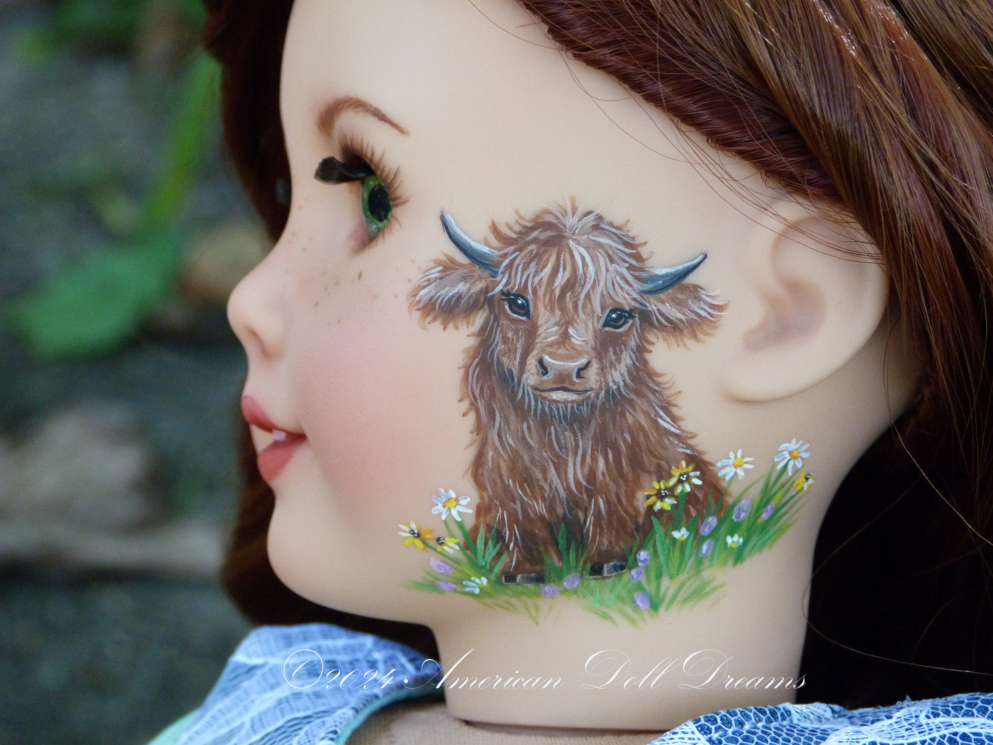 OOAK Custom Scottish Highlands Cowgirl Doll Meadow