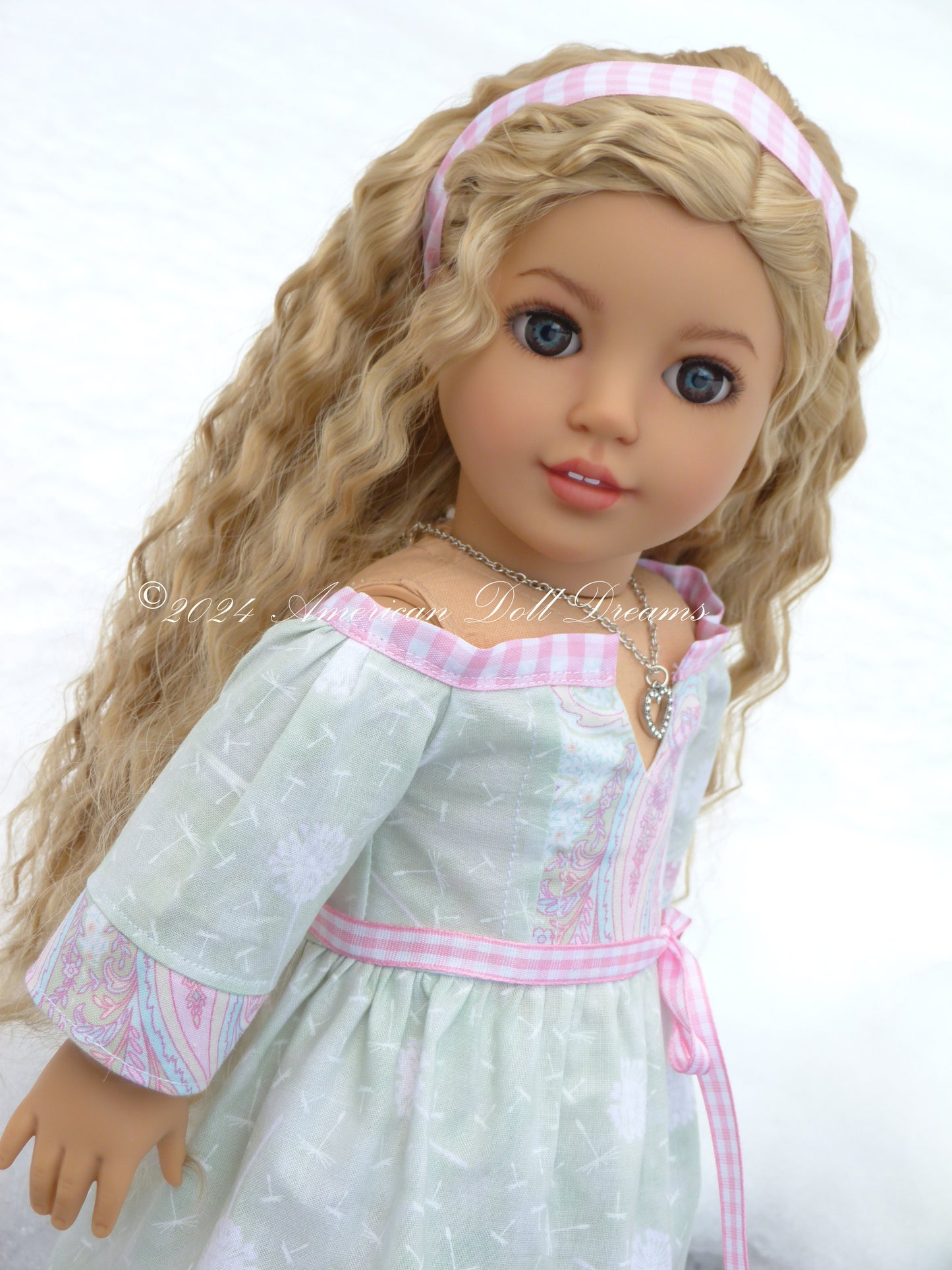 OOAK American Girl 18 Inch Doll Hand Painted Eyes Custom Hair Corinne Repaint