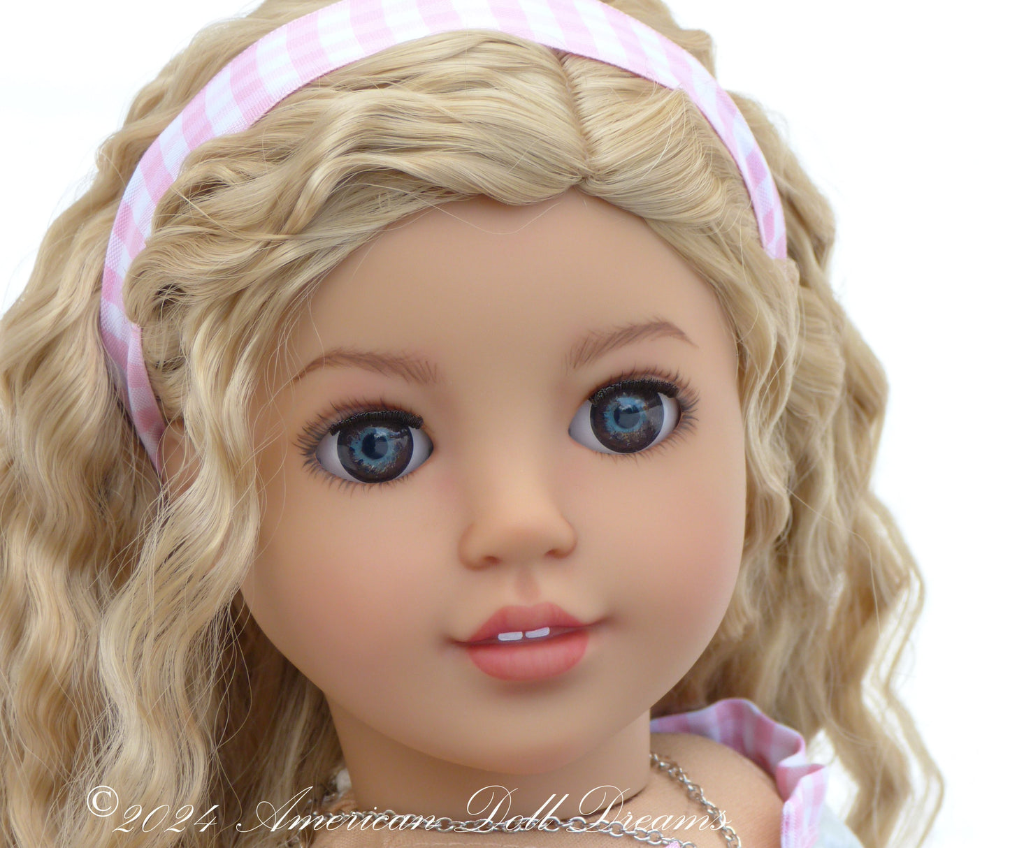 OOAK American Girl 18 Inch Doll Hand Painted Eyes Custom Hair Corinne Repaint