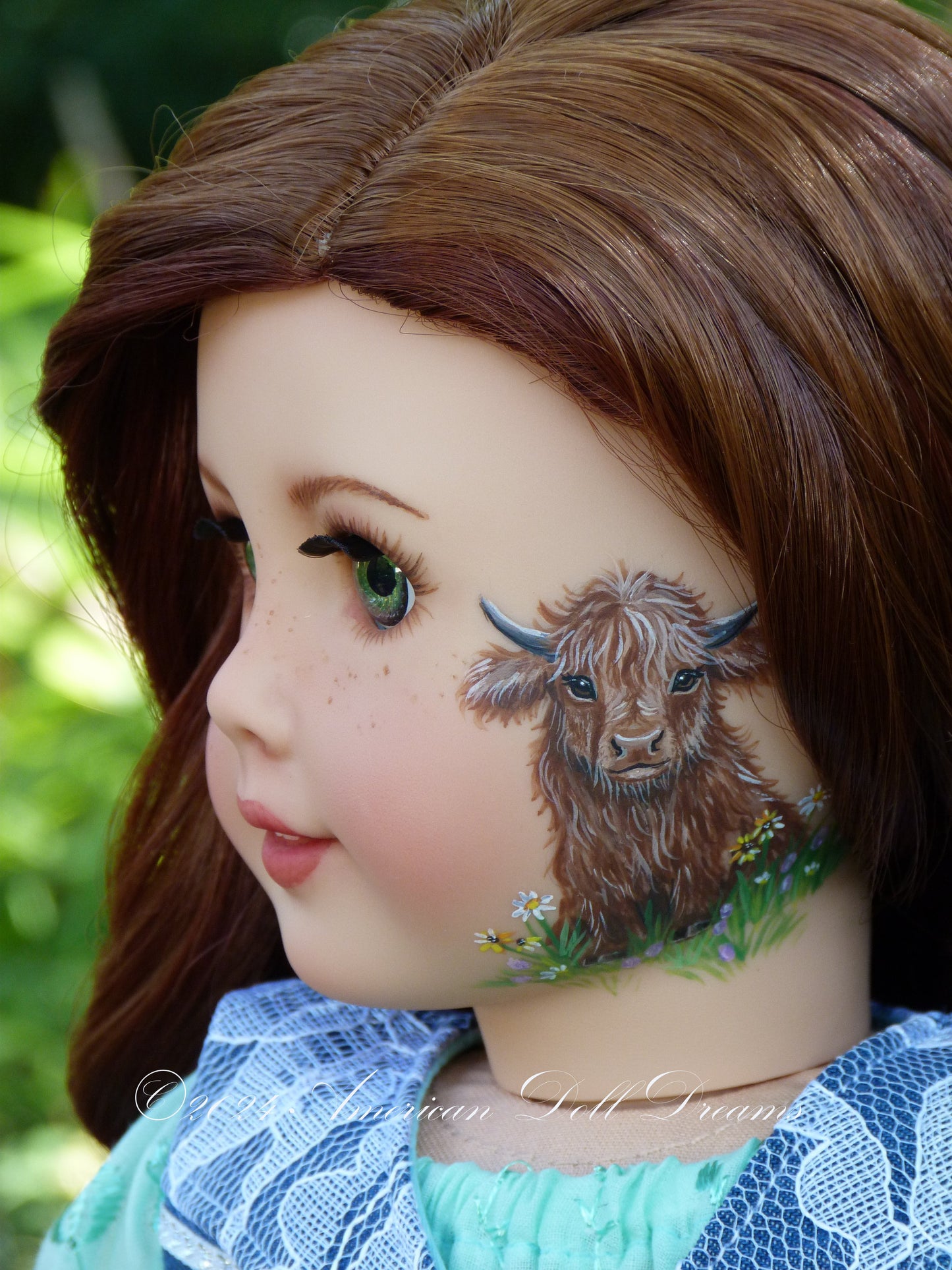 OOAK Custom Scottish Highlands Cowgirl Doll Meadow