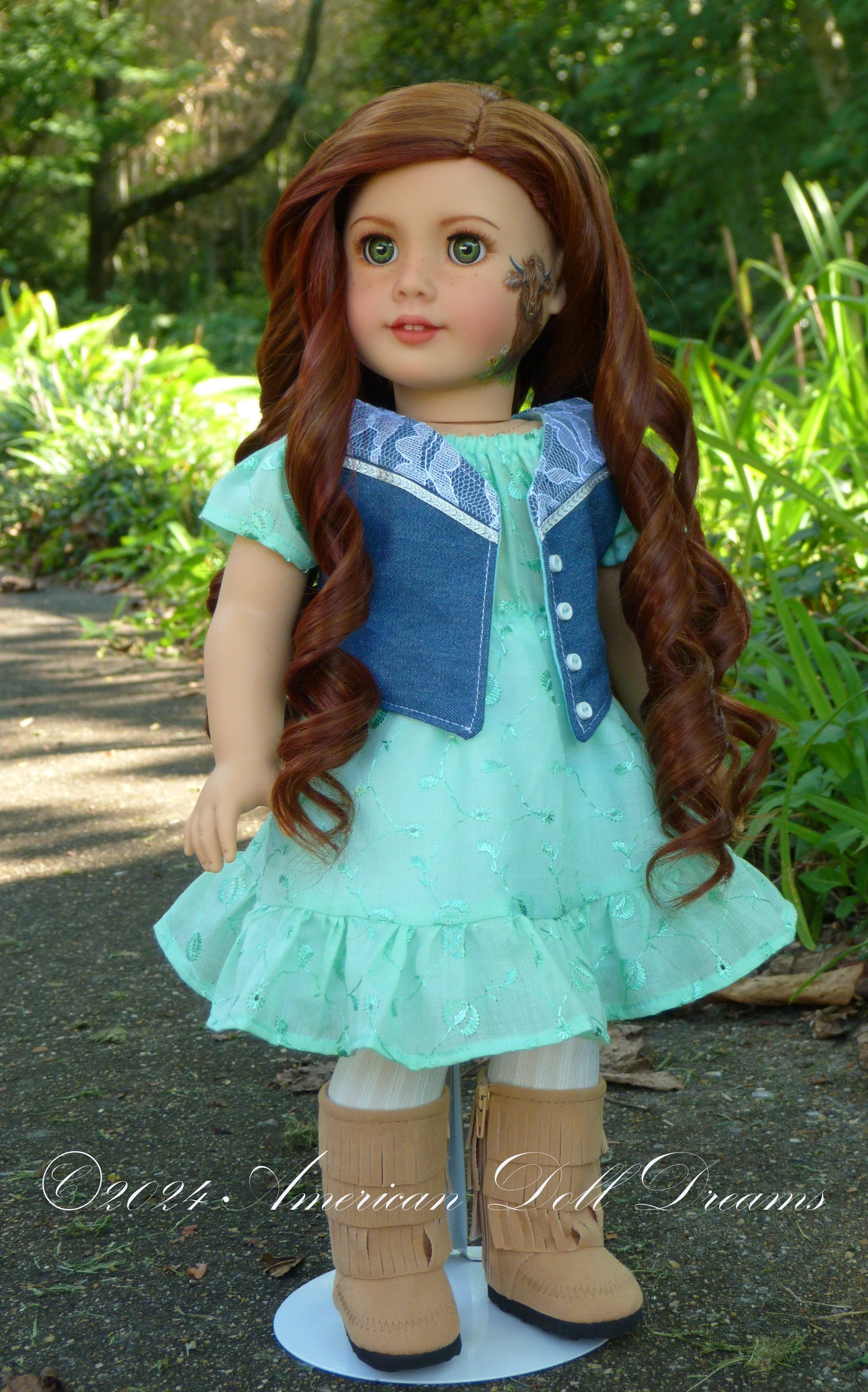 OOAK Custom Scottish Highlands Cowgirl Doll Meadow