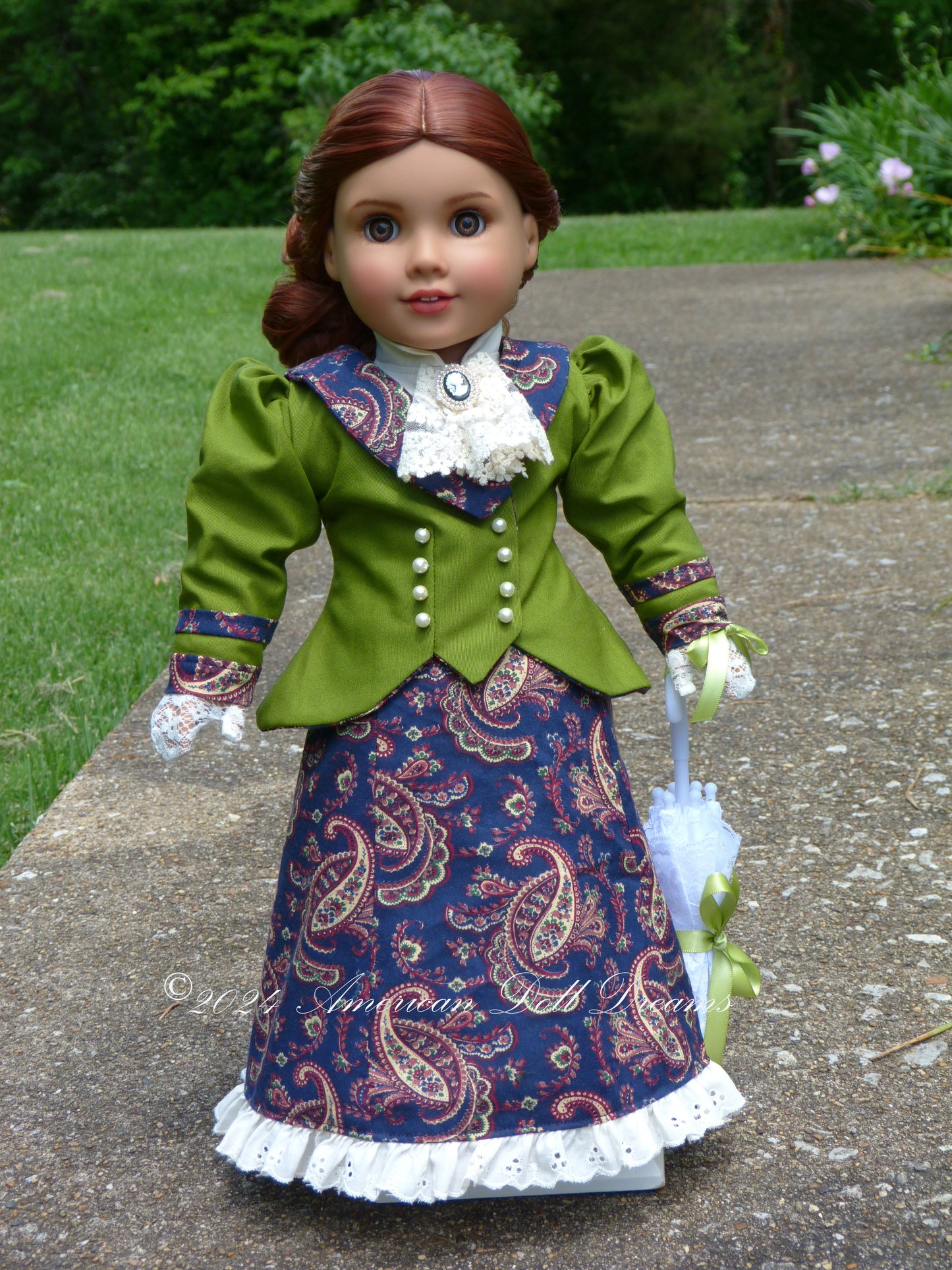 OOAK American Girl 18 Inch Custom Edwardian Fashion Doll Clara