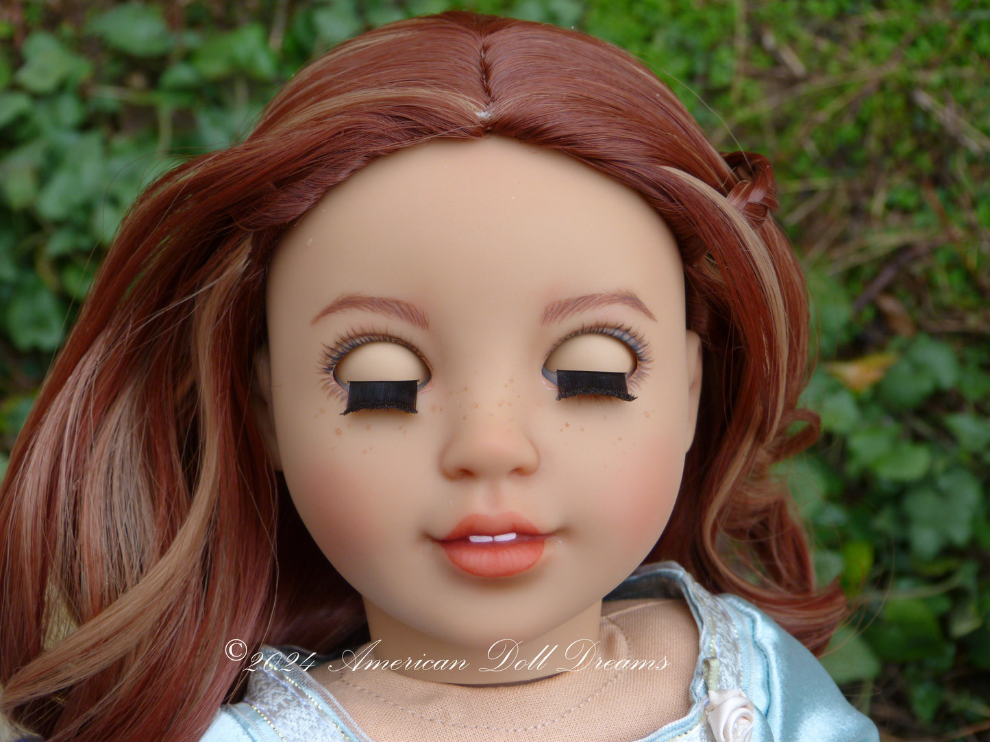 OOAK Celtic Princess American Girl 18 Inch Doll Hand Painted Eyes Custom Hair Corinne Repaint