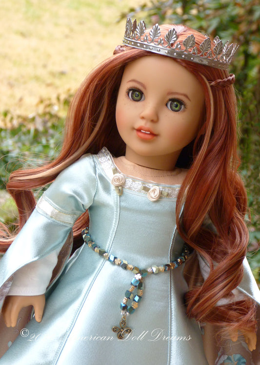 OOAK Celtic Princess American Girl 18 Inch Doll Hand Painted Eyes Custom Hair Corinne Repaint