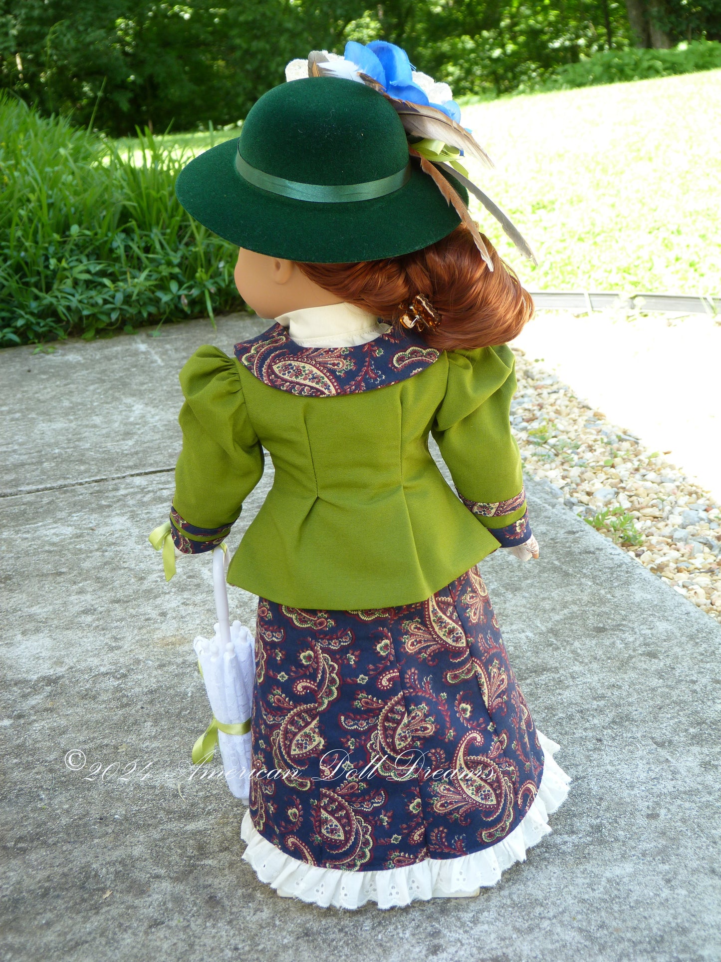 OOAK American Girl 18 Inch Custom Edwardian Fashion Doll Clara