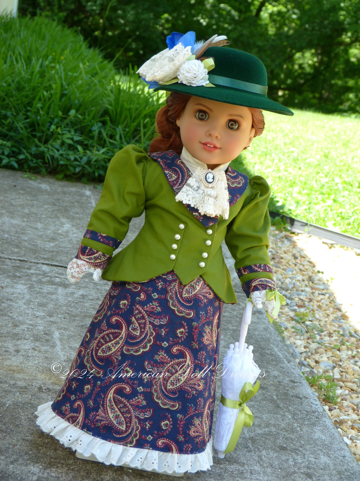 OOAK American Girl 18 Inch Custom Edwardian Fashion Doll Clara