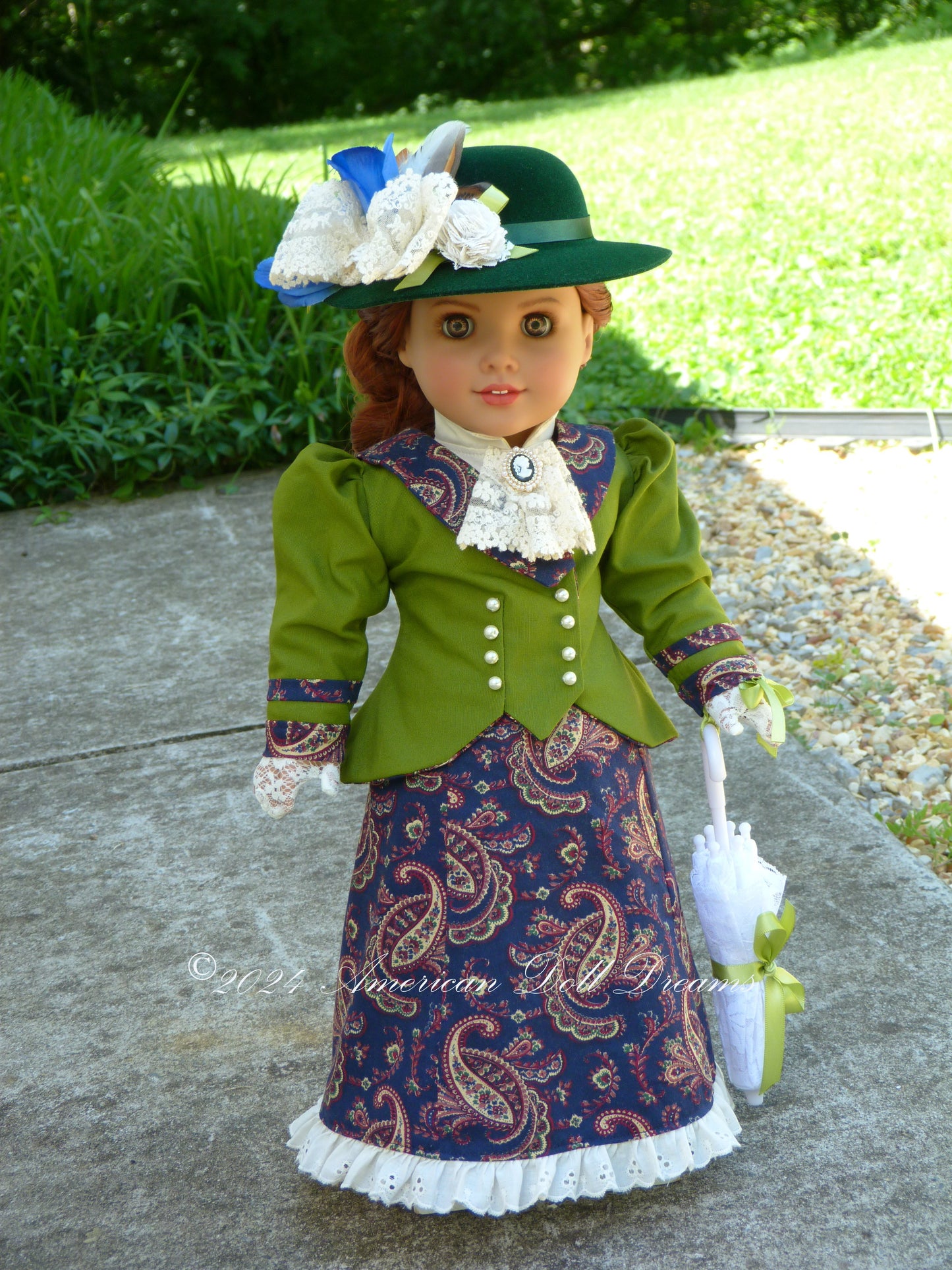 OOAK American Girl 18 Inch Custom Edwardian Fashion Doll Clara