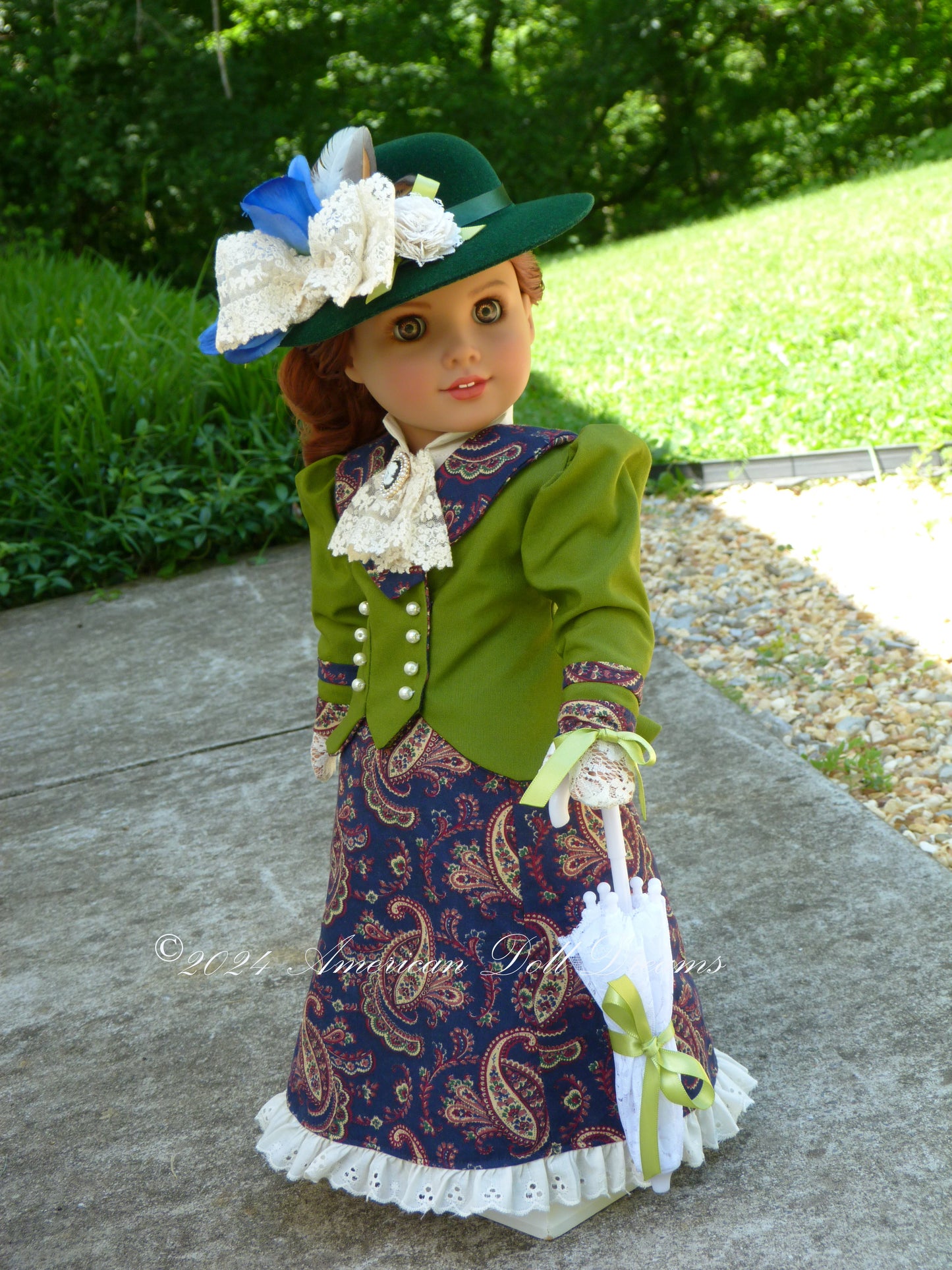 OOAK American Girl 18 Inch Custom Edwardian Fashion Doll Clara