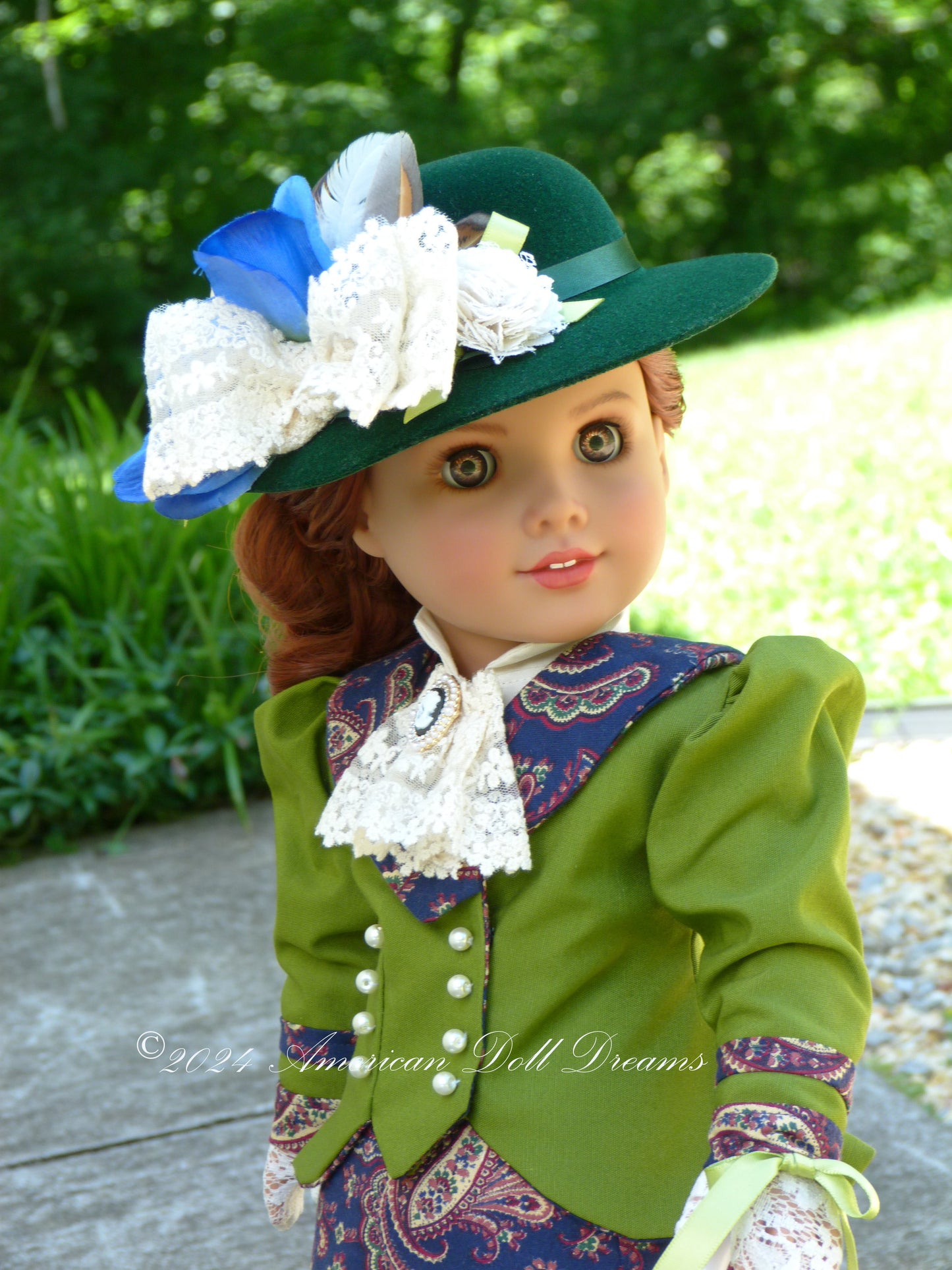 OOAK American Girl 18 Inch Custom Edwardian Fashion Doll Clara