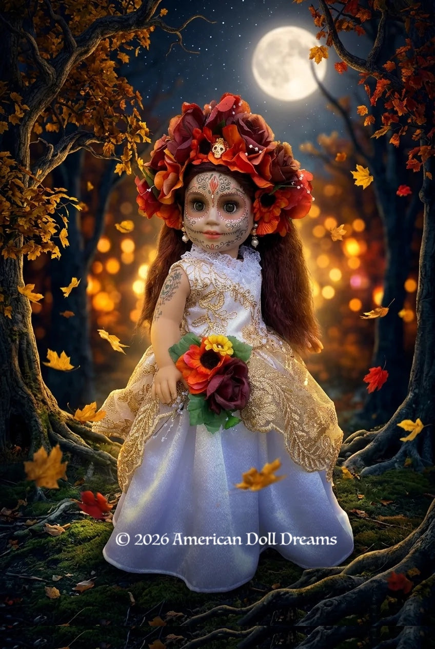 Custom Day of the Dead American Girl Doll - Citrina