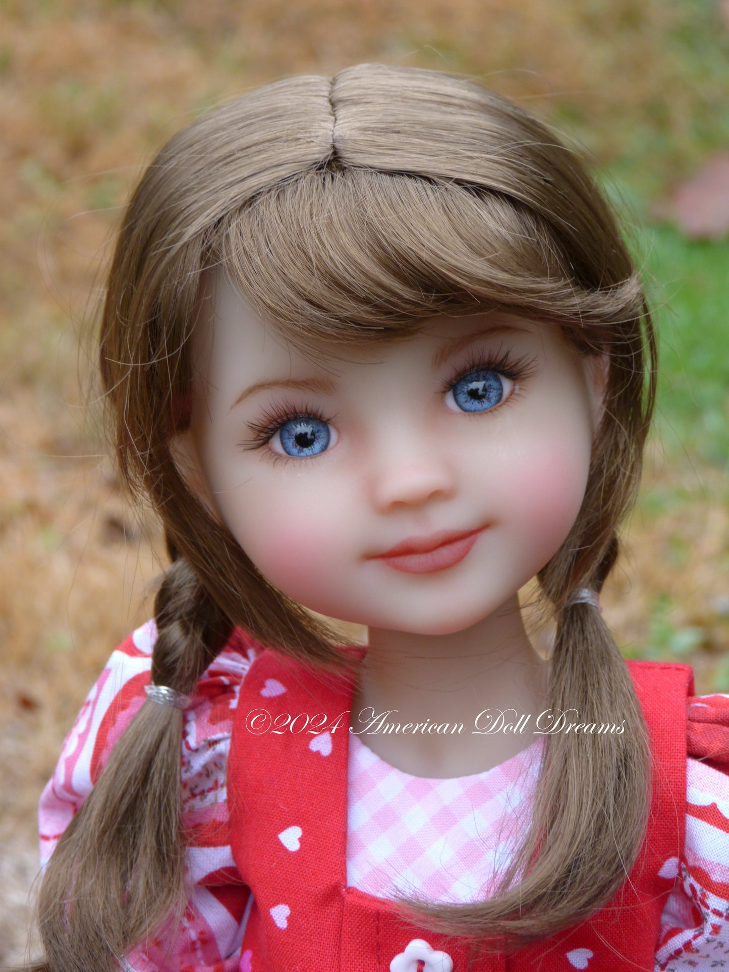 OOAK Elise Custom Ruby Red Fashion Friends 14.5 Inch Doll Repainted