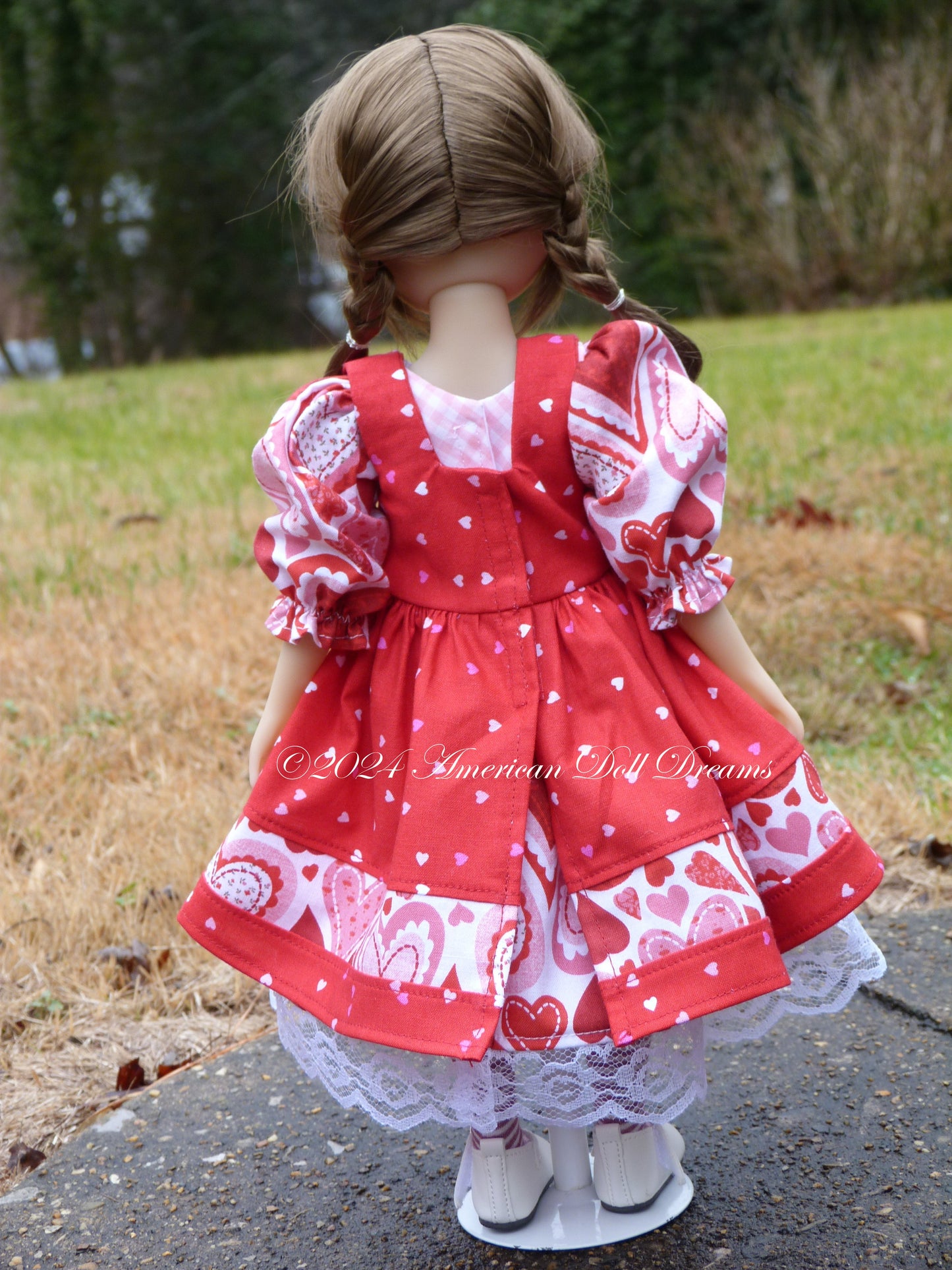 OOAK Elise Custom Ruby Red Fashion Friends 14.5 Inch Doll Repainted