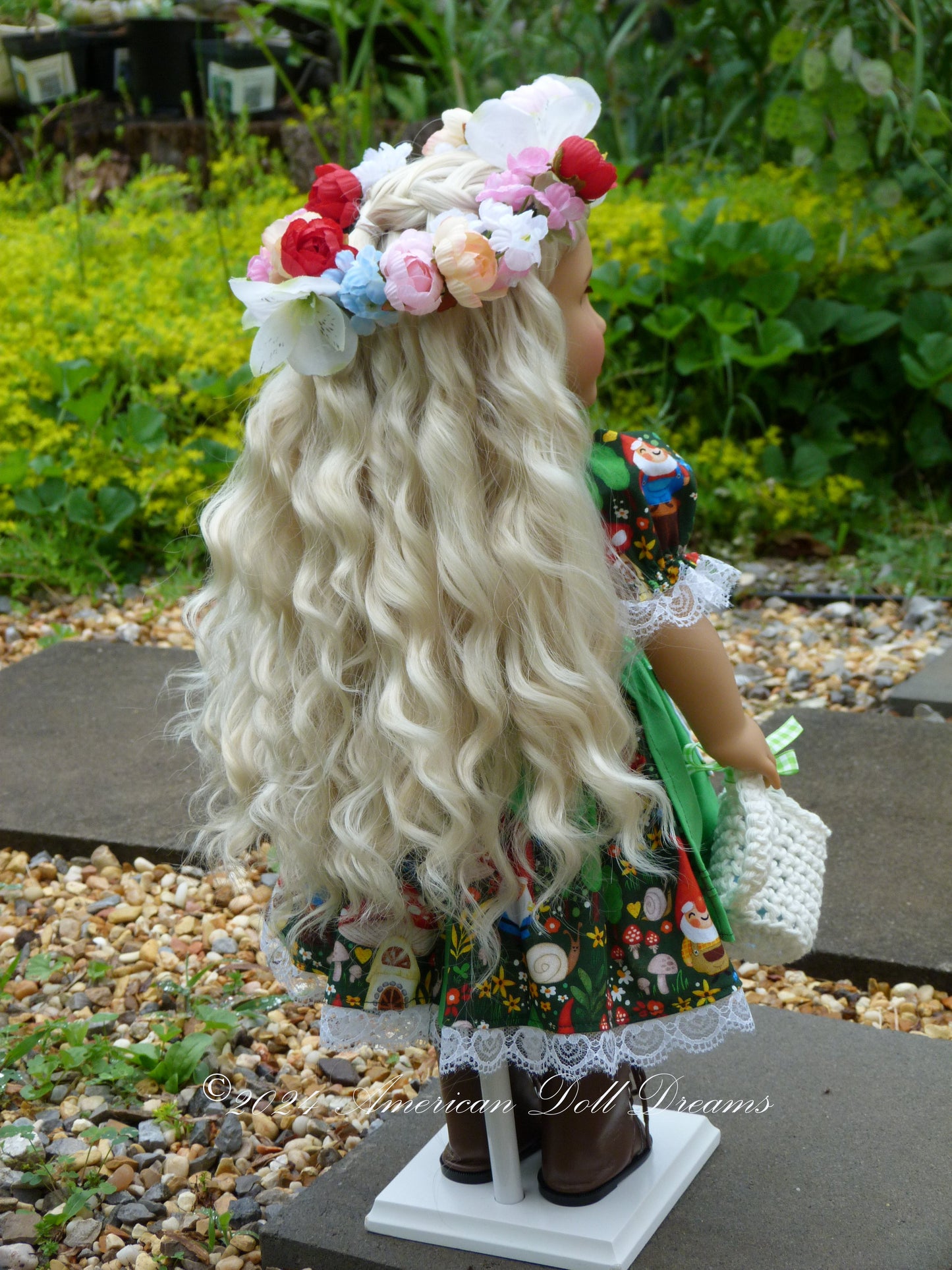 OOAK American Girl Custom Garden Gnome Doll Florabelle