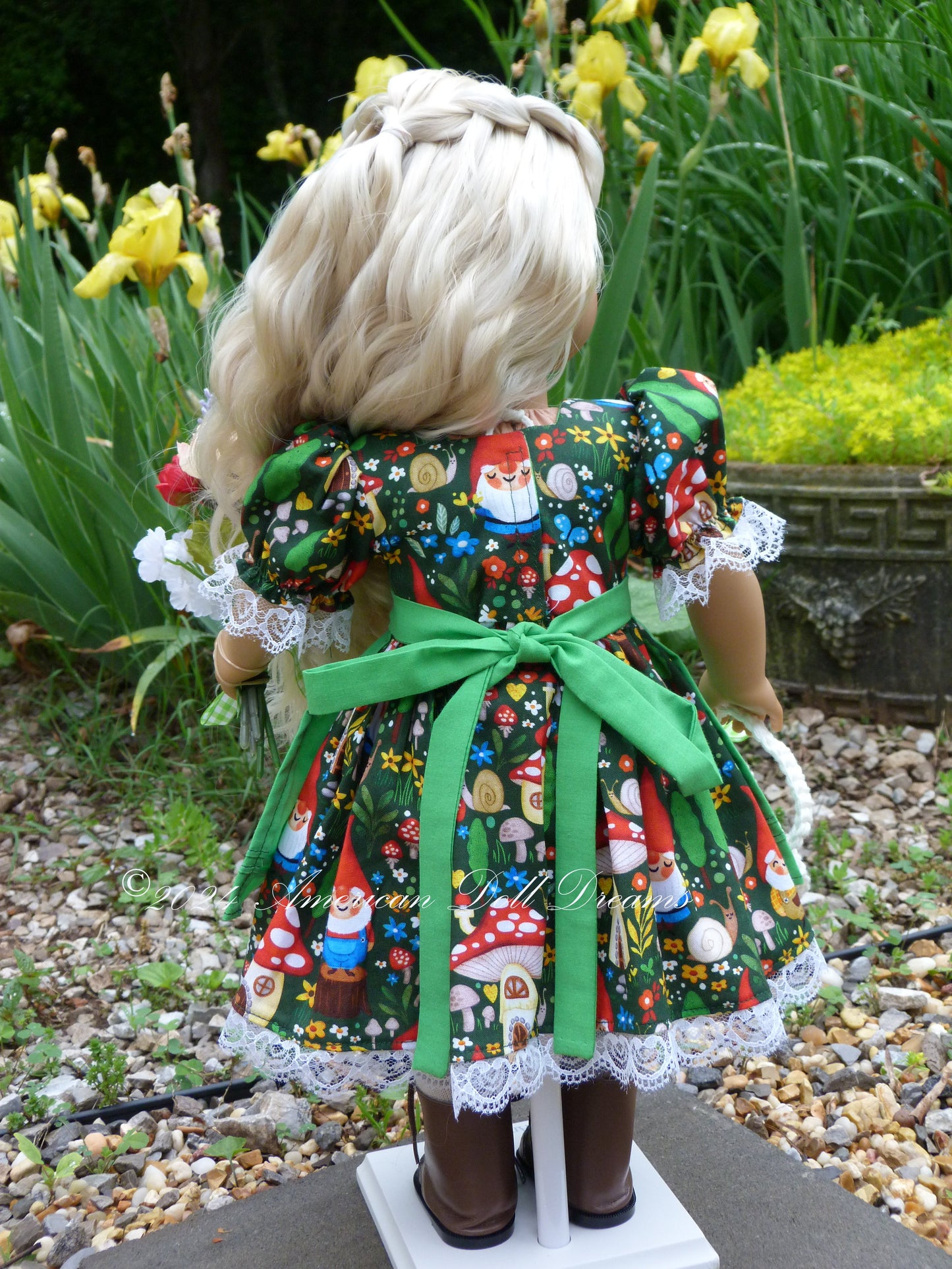 OOAK American Girl Custom Garden Gnome Doll Florabelle