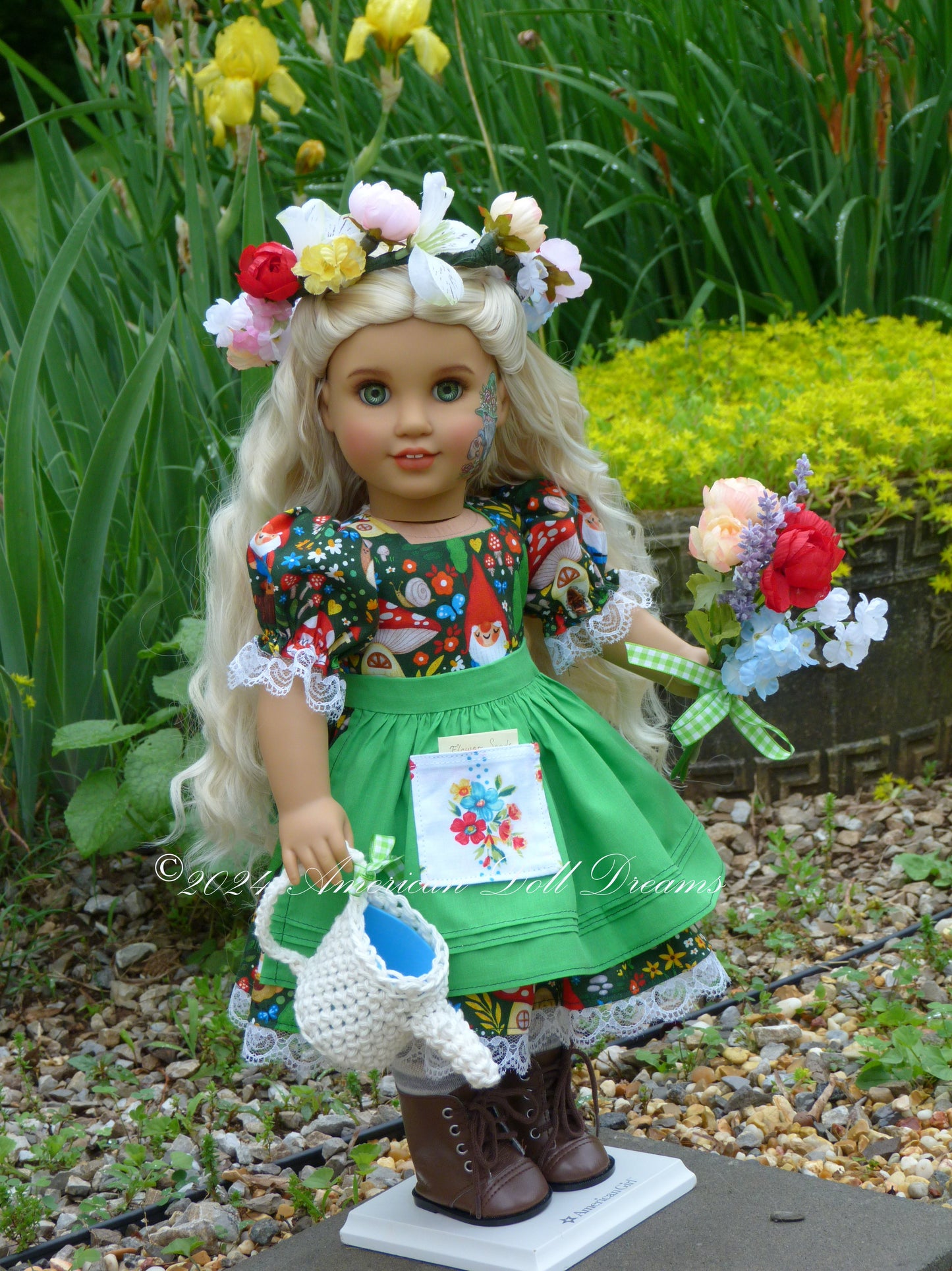 OOAK American Girl Custom Garden Gnome Doll Florabelle