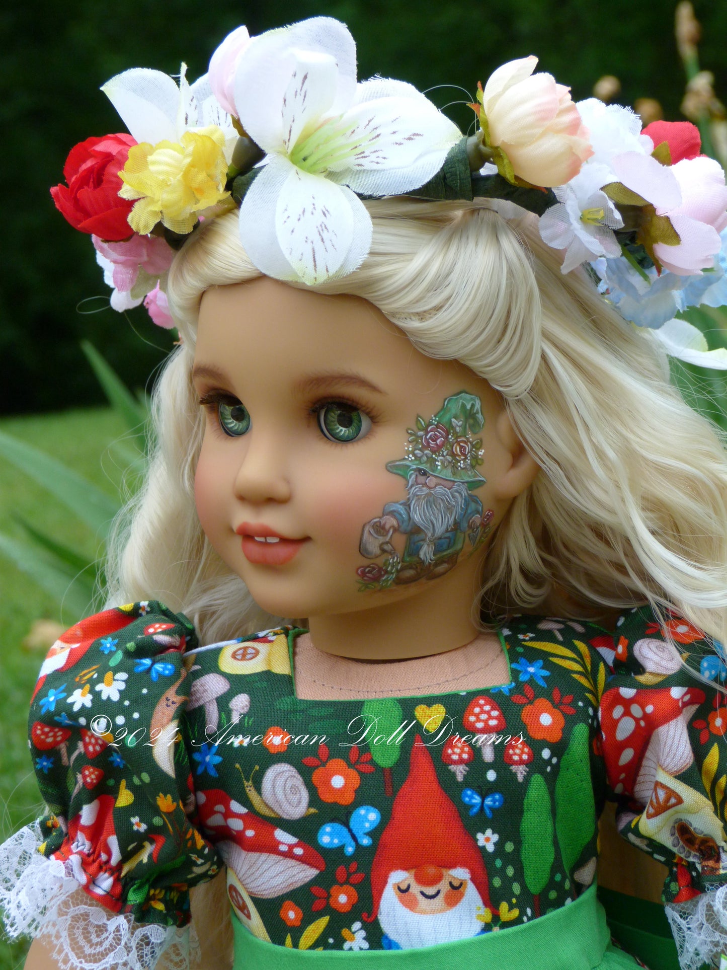 OOAK American Girl Custom Garden Gnome Doll Florabelle