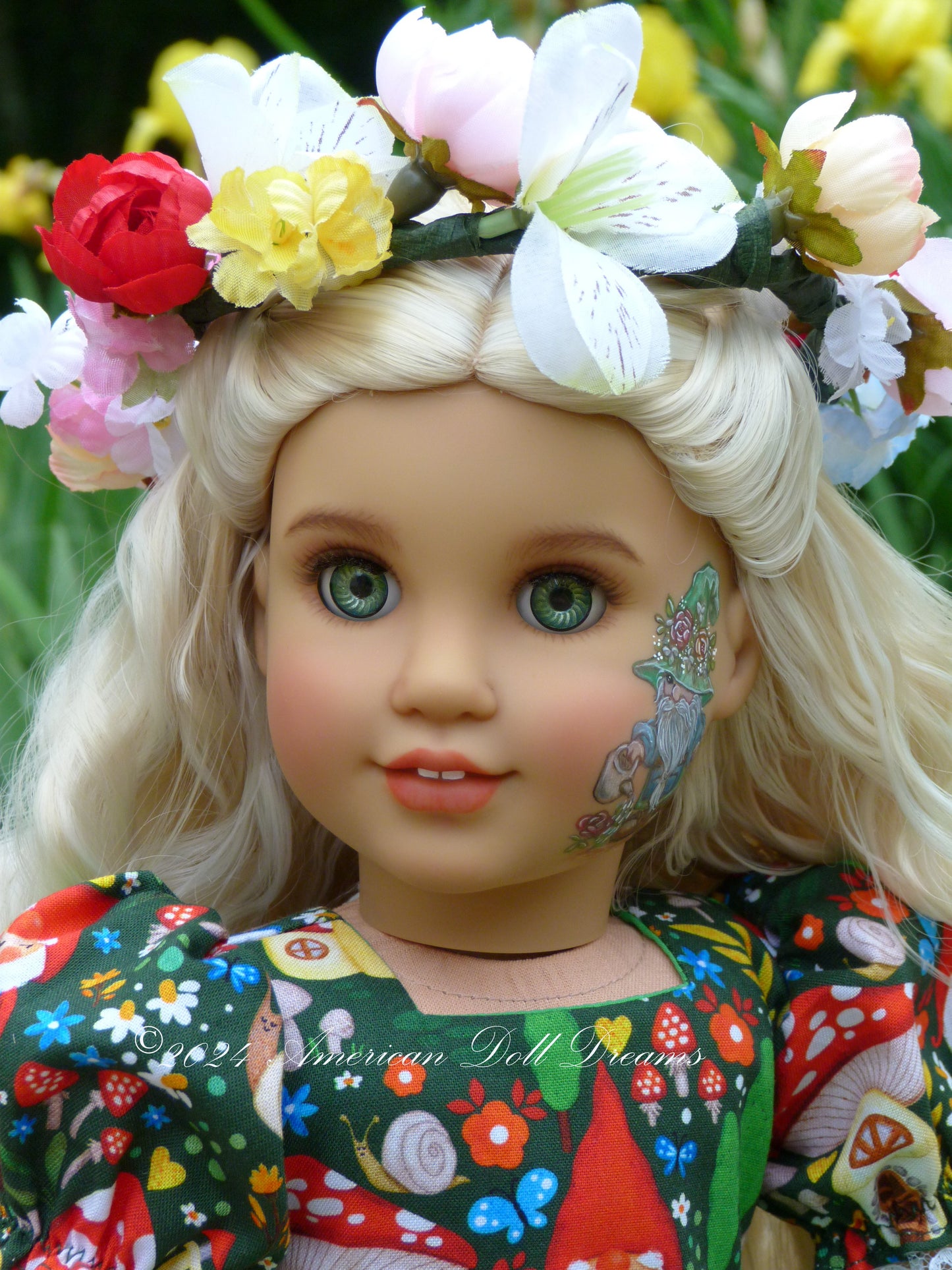 OOAK American Girl Custom Garden Gnome Doll Florabelle