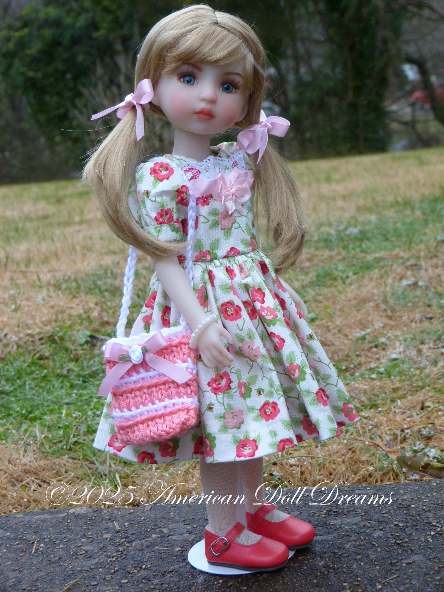 OOAK Ruby Red Fashion Friends 14.5 Inch Doll Snow Repaint - Gemma