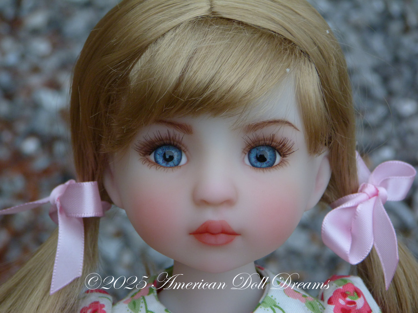 OOAK Ruby Red Fashion Friends 14.5 Inch Doll Snow Repaint - Gemma
