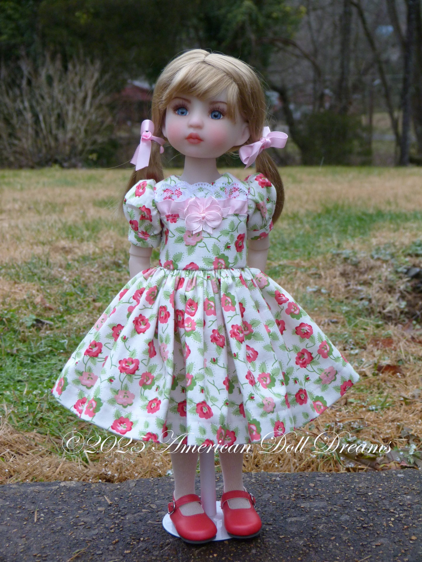 OOAK Ruby Red Fashion Friends 14.5 Inch Doll Snow Repaint - Gemma