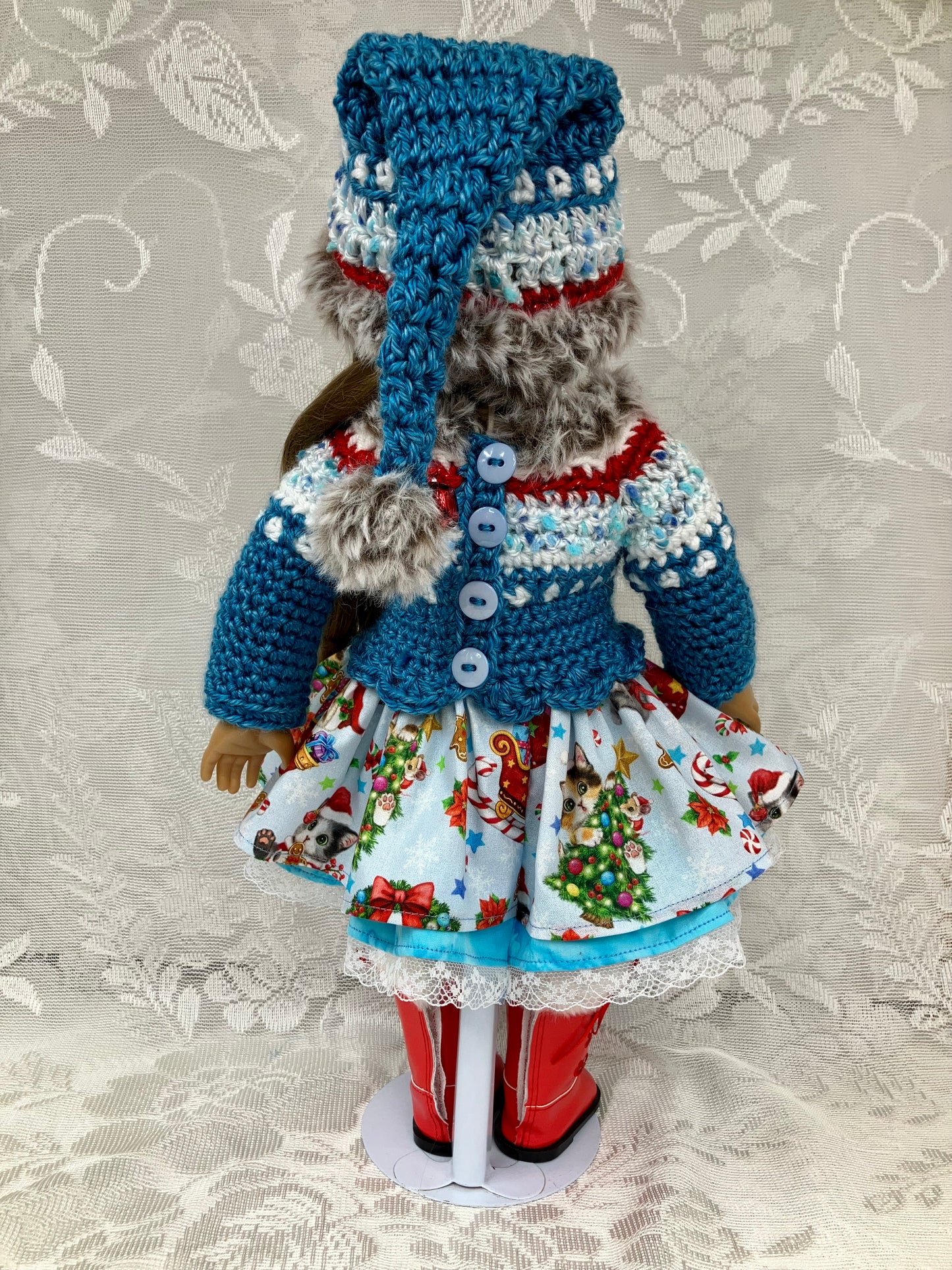 "Kittens for Christmas" Doll Outfit