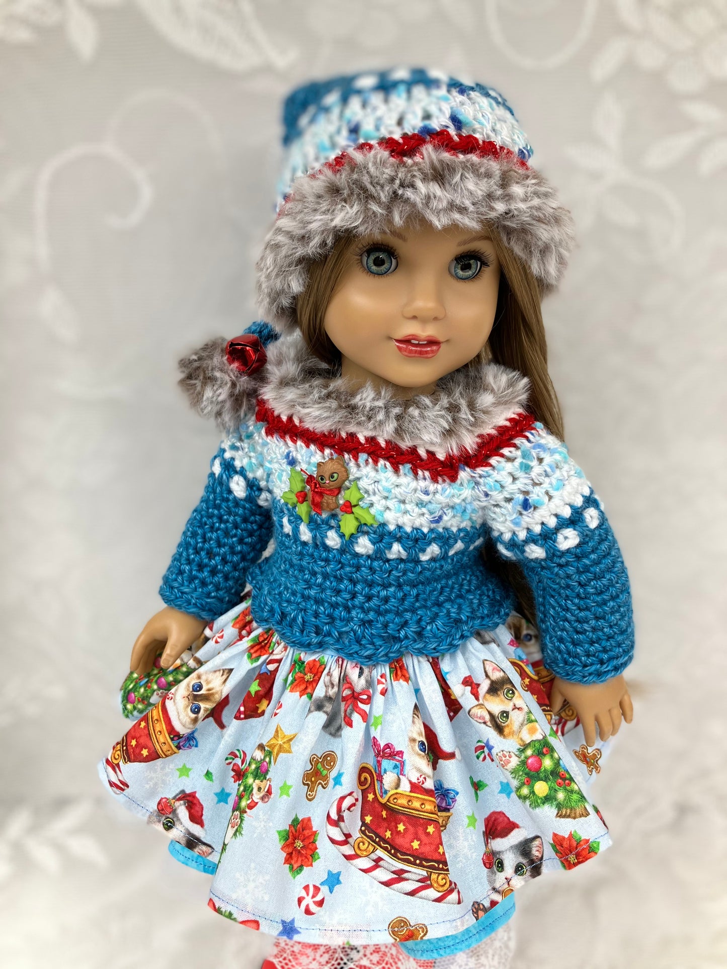 "Kittens for Christmas" Doll Outfit