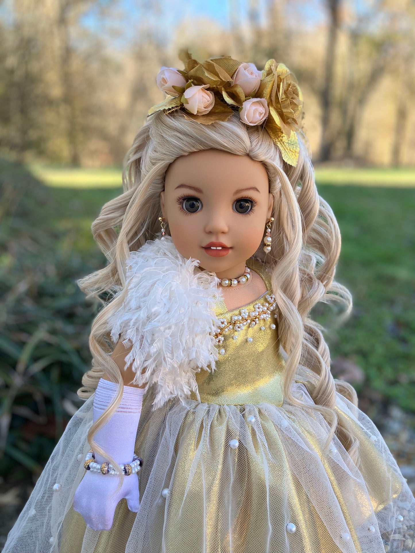 Custom American Girl Doll - Golden Princess Melody