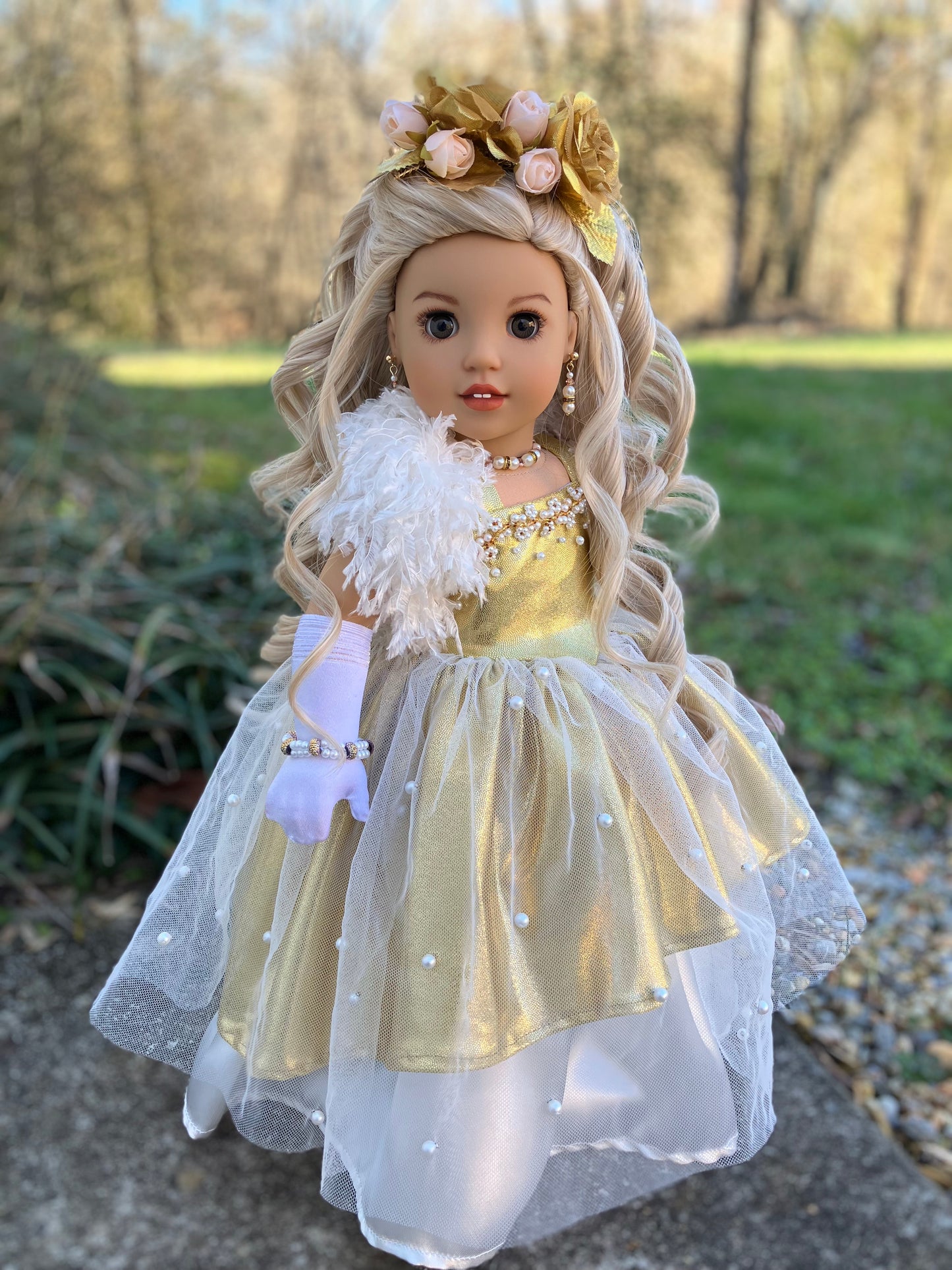 Custom American Girl Doll - Golden Princess Melody
