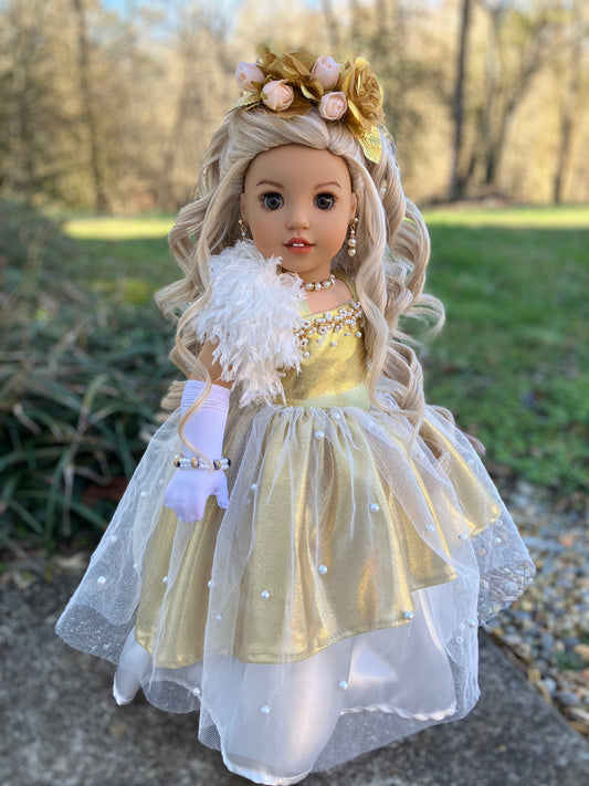 Custom American Girl Doll - Golden Princess Melody