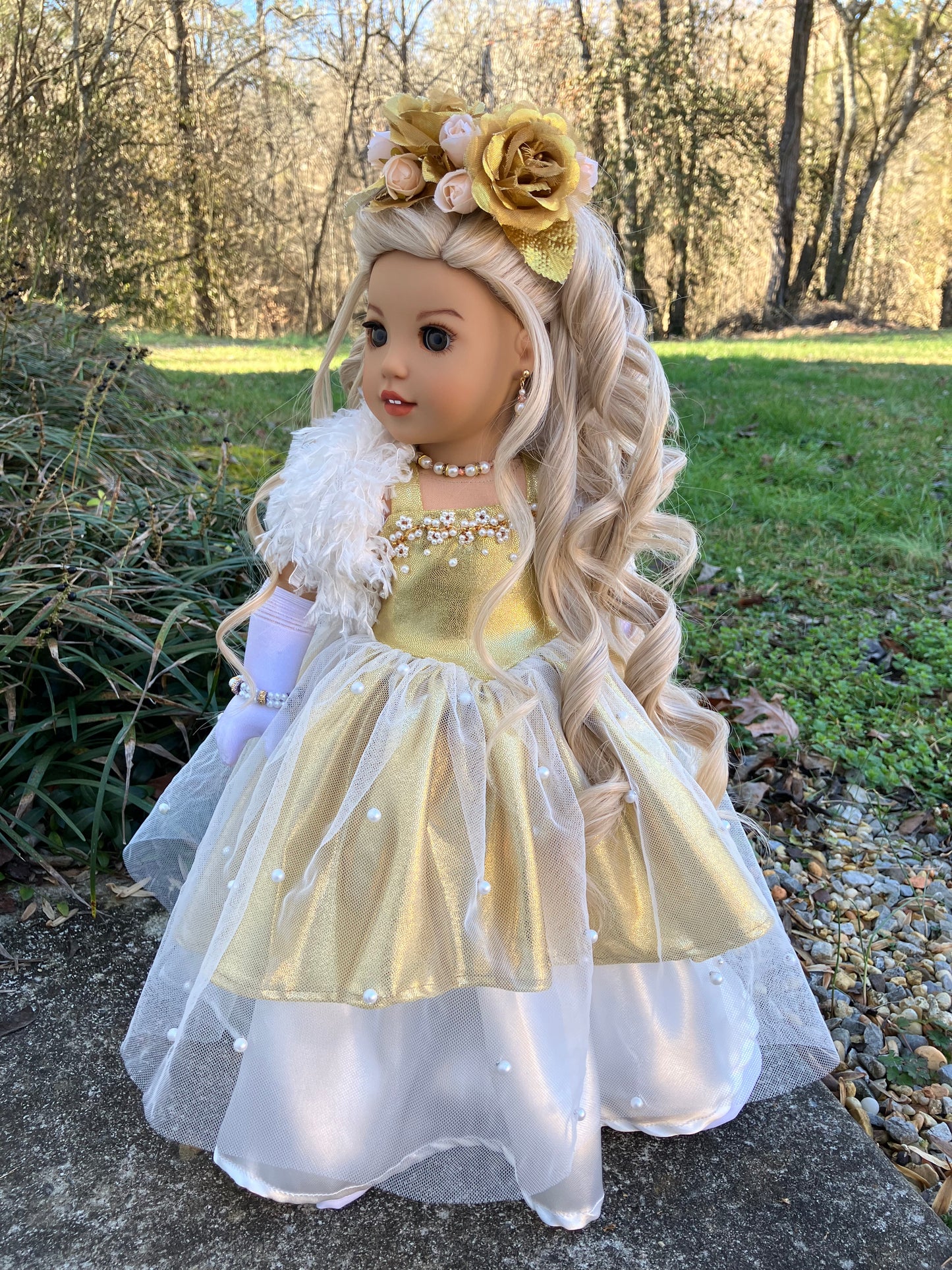 Custom American Girl Doll - Golden Princess Melody