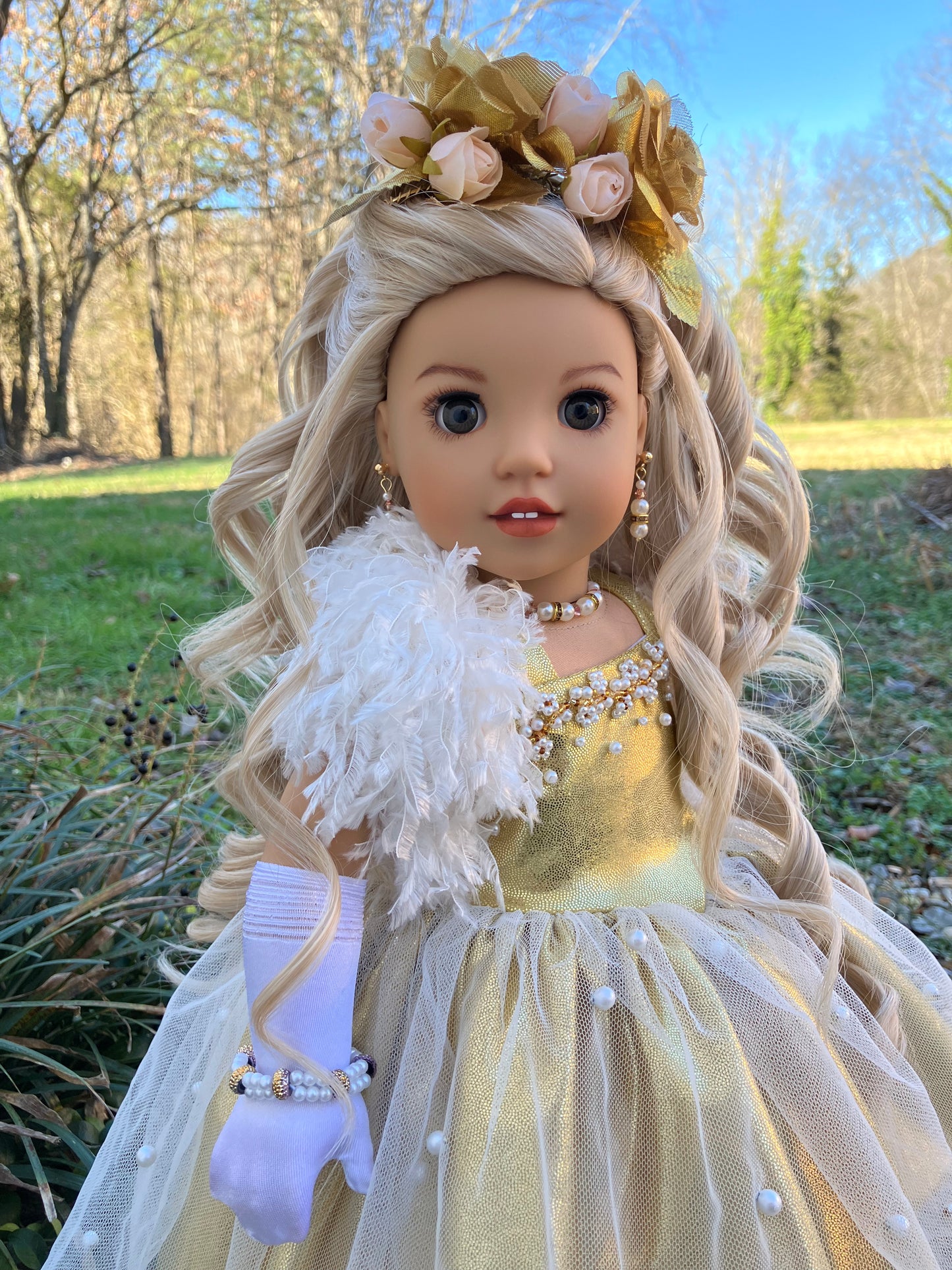 Custom American Girl Doll - Golden Princess Melody