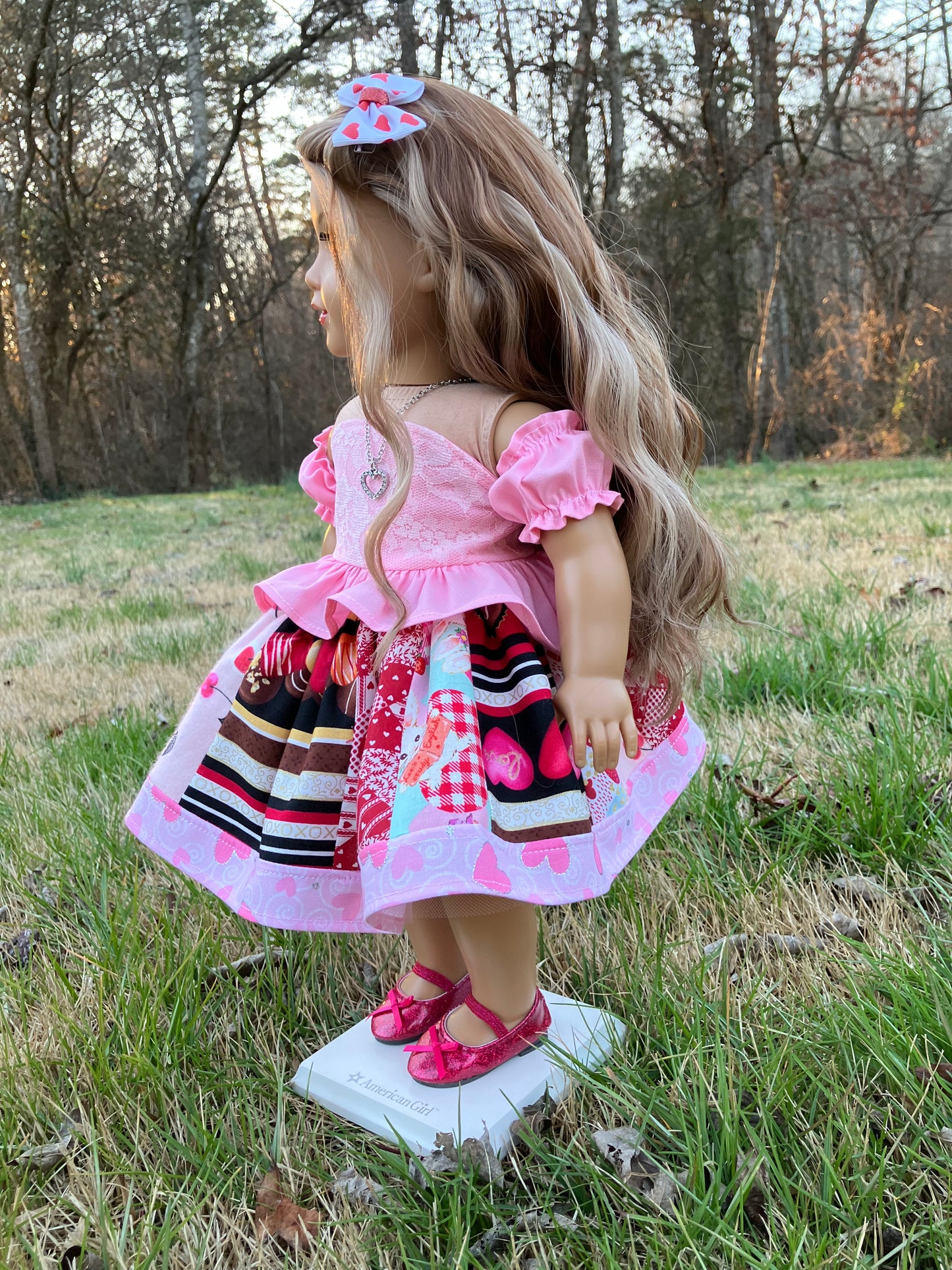 Patchwork Valentine Doll Outfit
