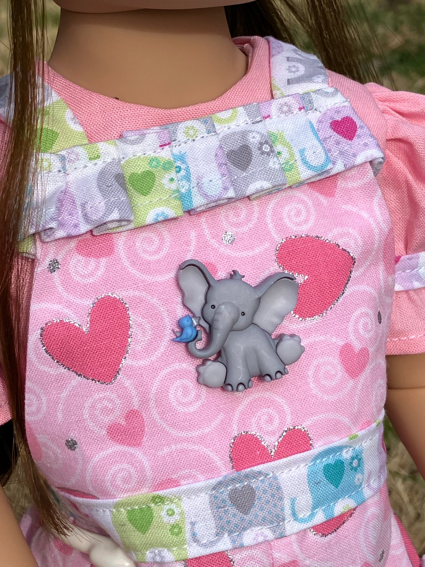 Elephant Valentine Doll Outfit for Gotz Happy Kidz