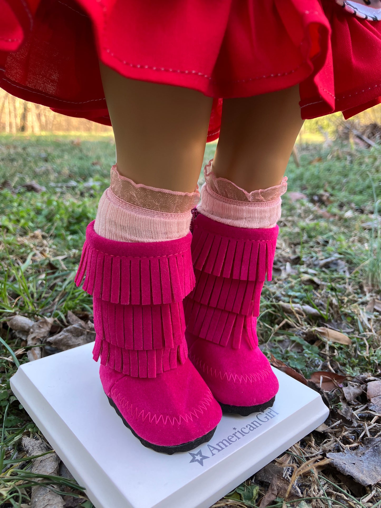 Puppy Love Valentine Outfit for 18 Inch American Girl Doll