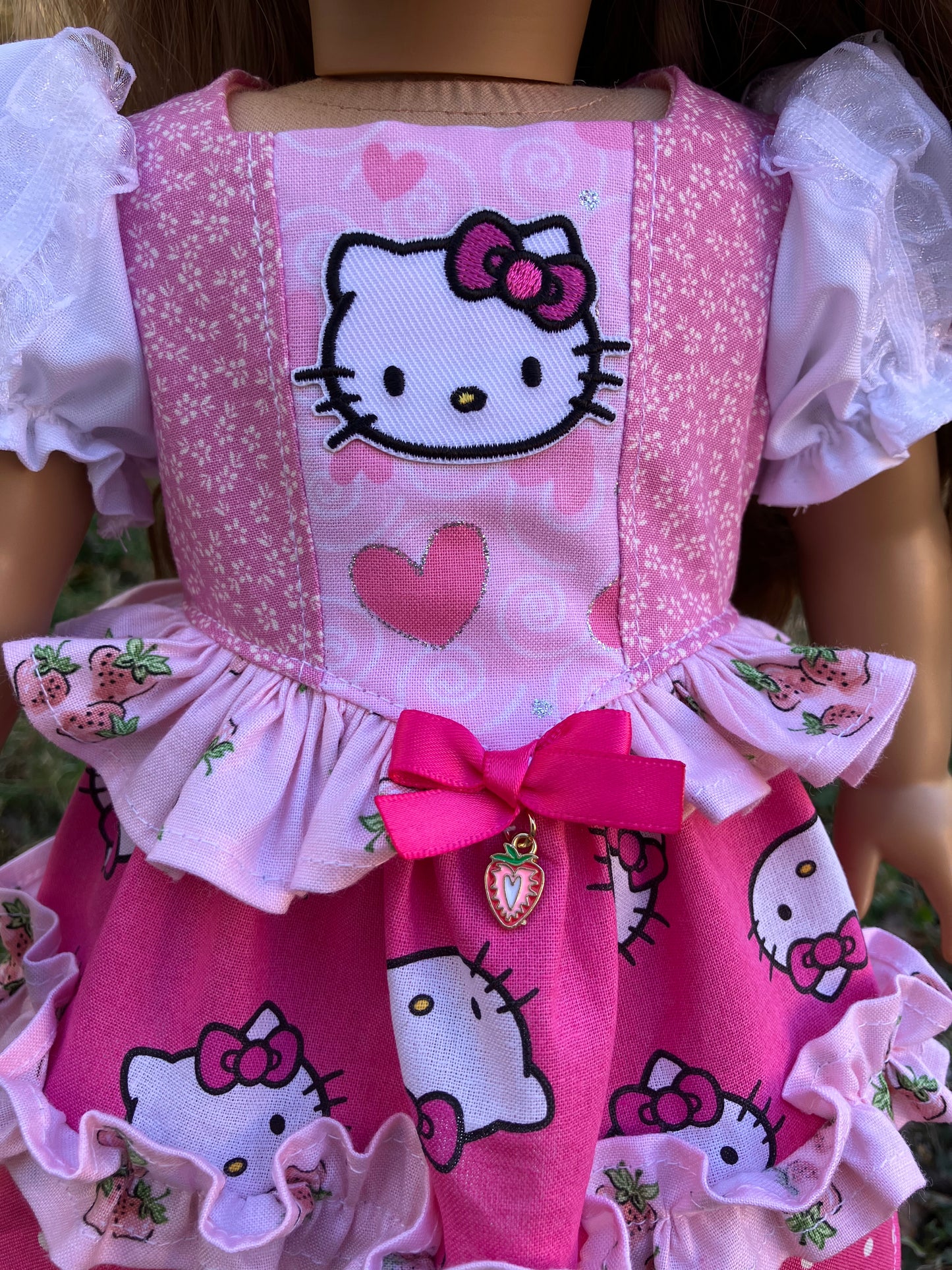 "You're the Cat's Meow" Valentine Outfit for 18 Inch American Girl Doll