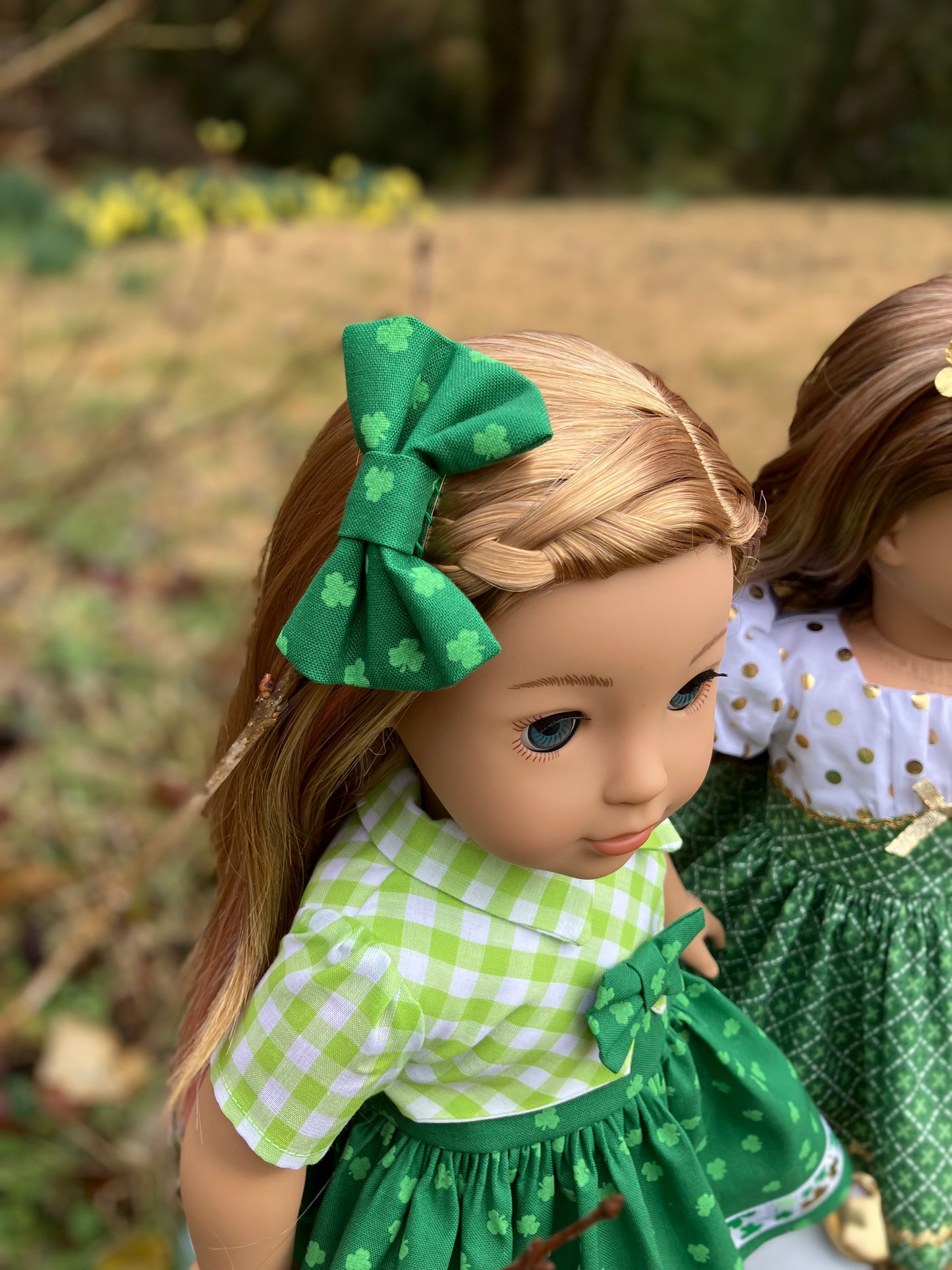 Emerald Isle 1957 St. Patrick's Day Outfit for 18 Inch American Girl Doll