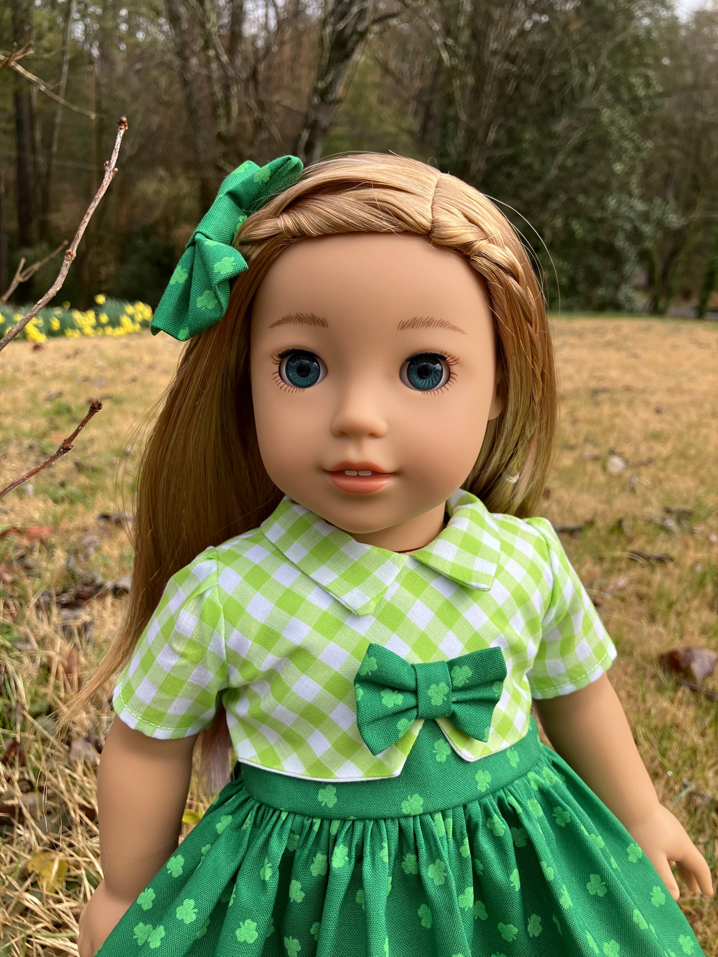 Emerald Isle 1957 St. Patrick's Day Outfit for 18 Inch American Girl Doll