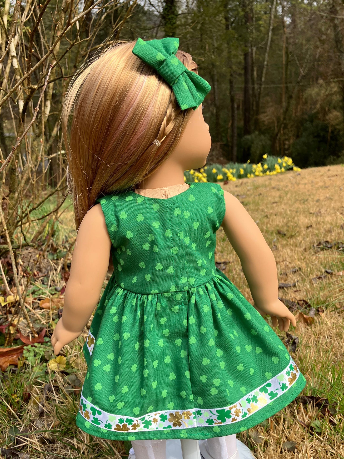 Emerald Isle 1957 St. Patrick's Day Outfit for 18 Inch American Girl Doll