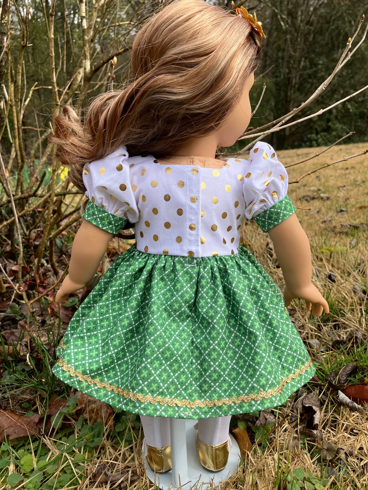 Pot o’ Gold 1957 St. Patrick's Day Outfit for 18 Inch American Girl Doll