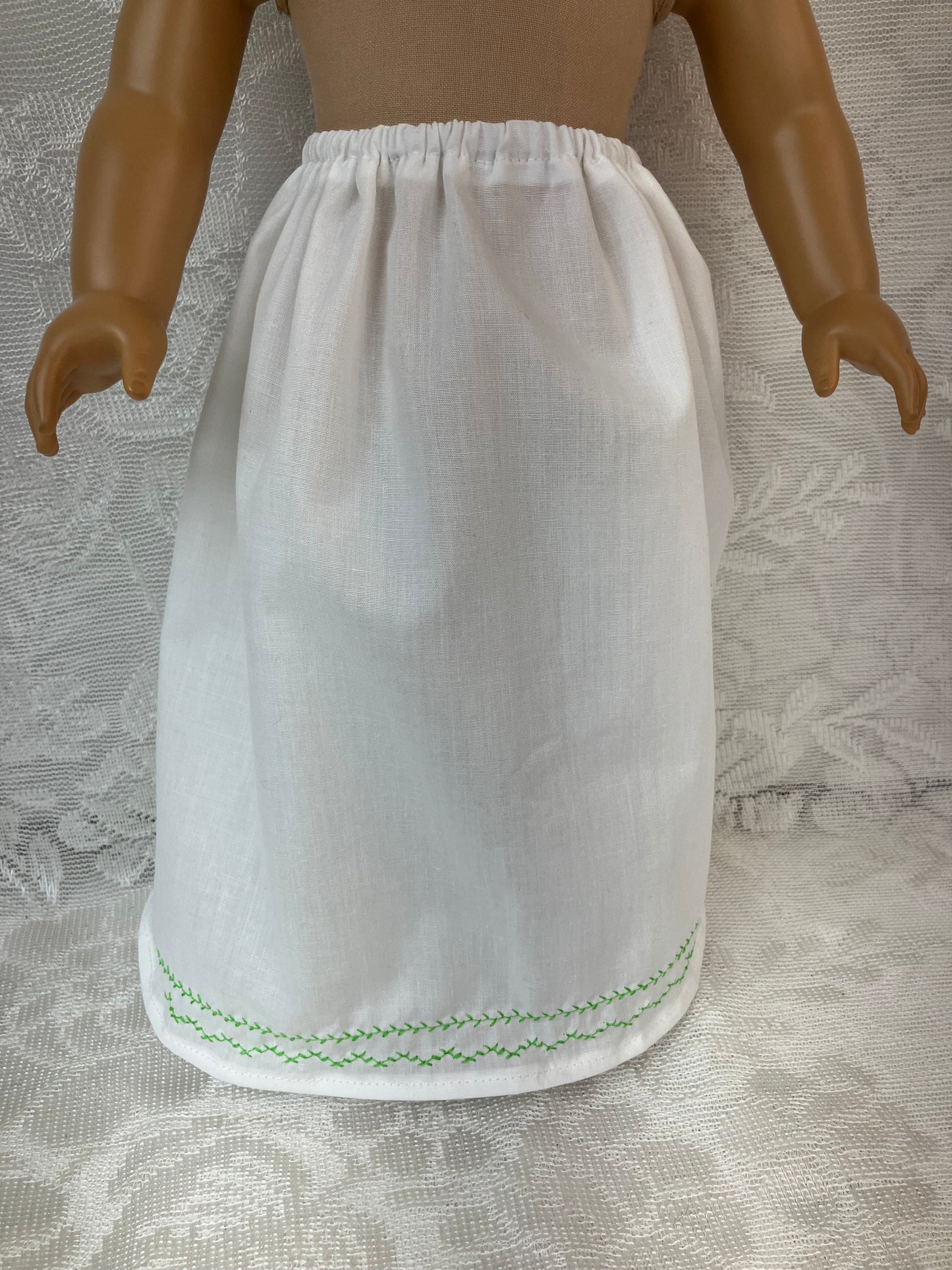 St. Patrick's Day Regency Ensemble for 18 Inch American Girl Doll