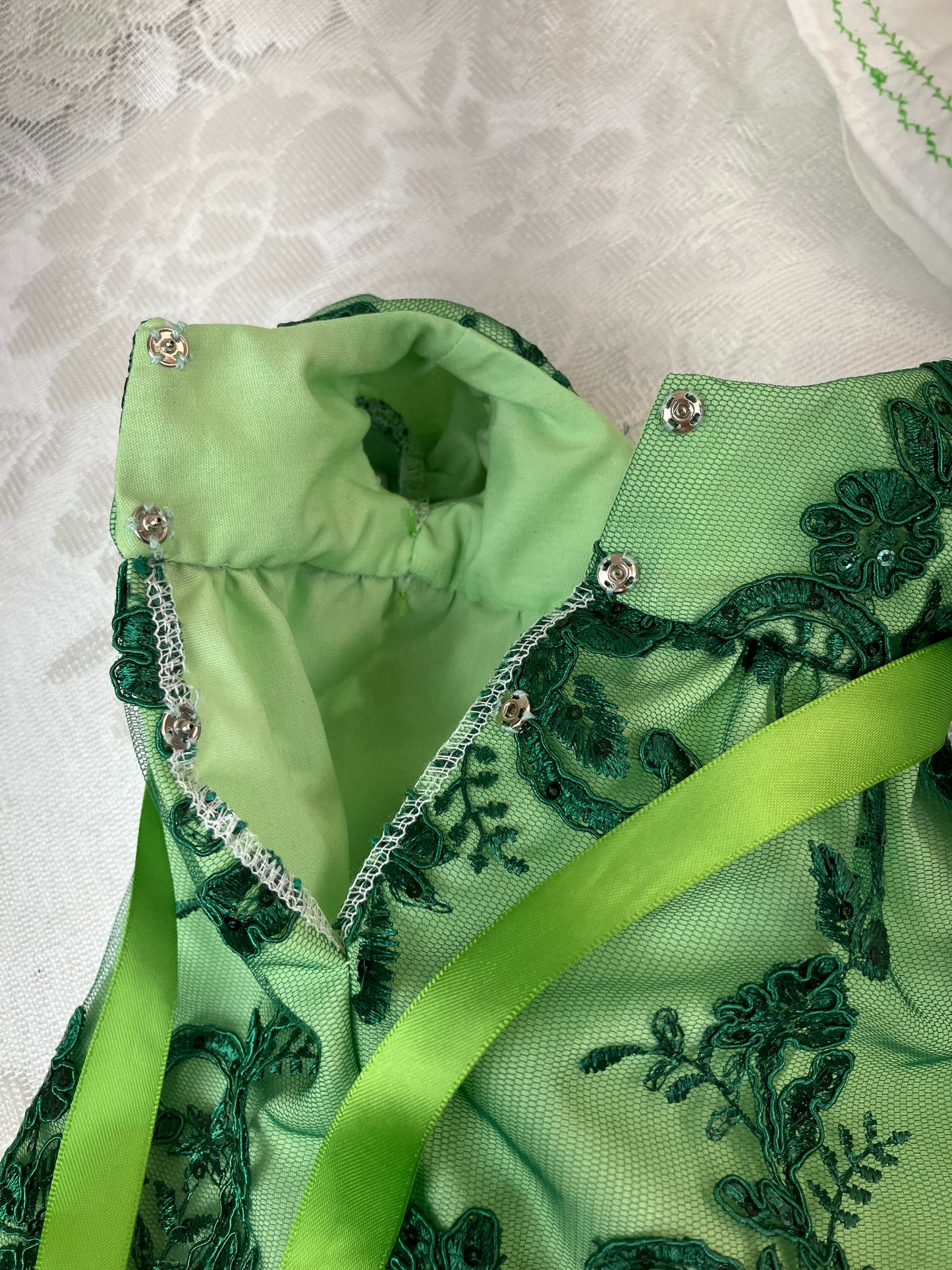 St. Patrick's Day Regency Ensemble for 18 Inch American Girl Doll