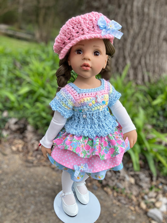 Spring Meadow Doll Outfit for Gotz Happy Kidz 19.5 Inch Doll