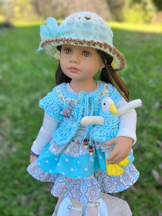 Spring Farm Doll Outfit for Gotz Happy Kidz 19.5 Inch Doll