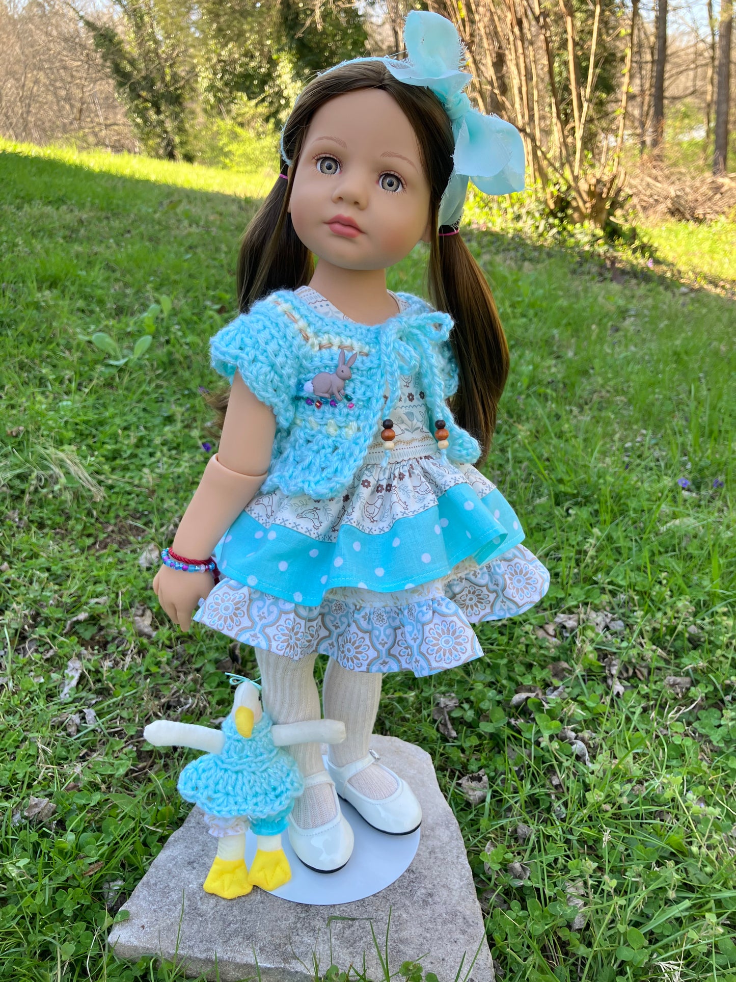 Spring Farm Doll Outfit for Gotz Happy Kidz 19.5 Inch Doll