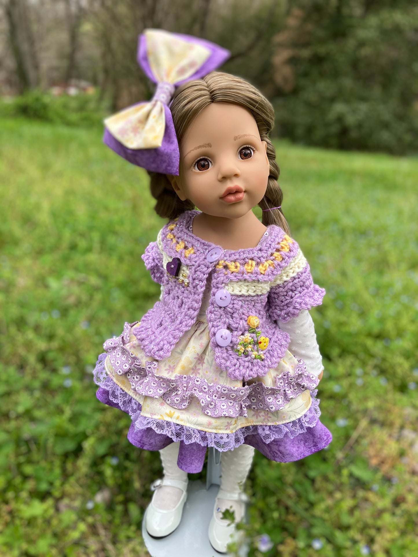 Spring Daffodil Outfit for Gotz Happy Kidz 19.5 Inch Doll