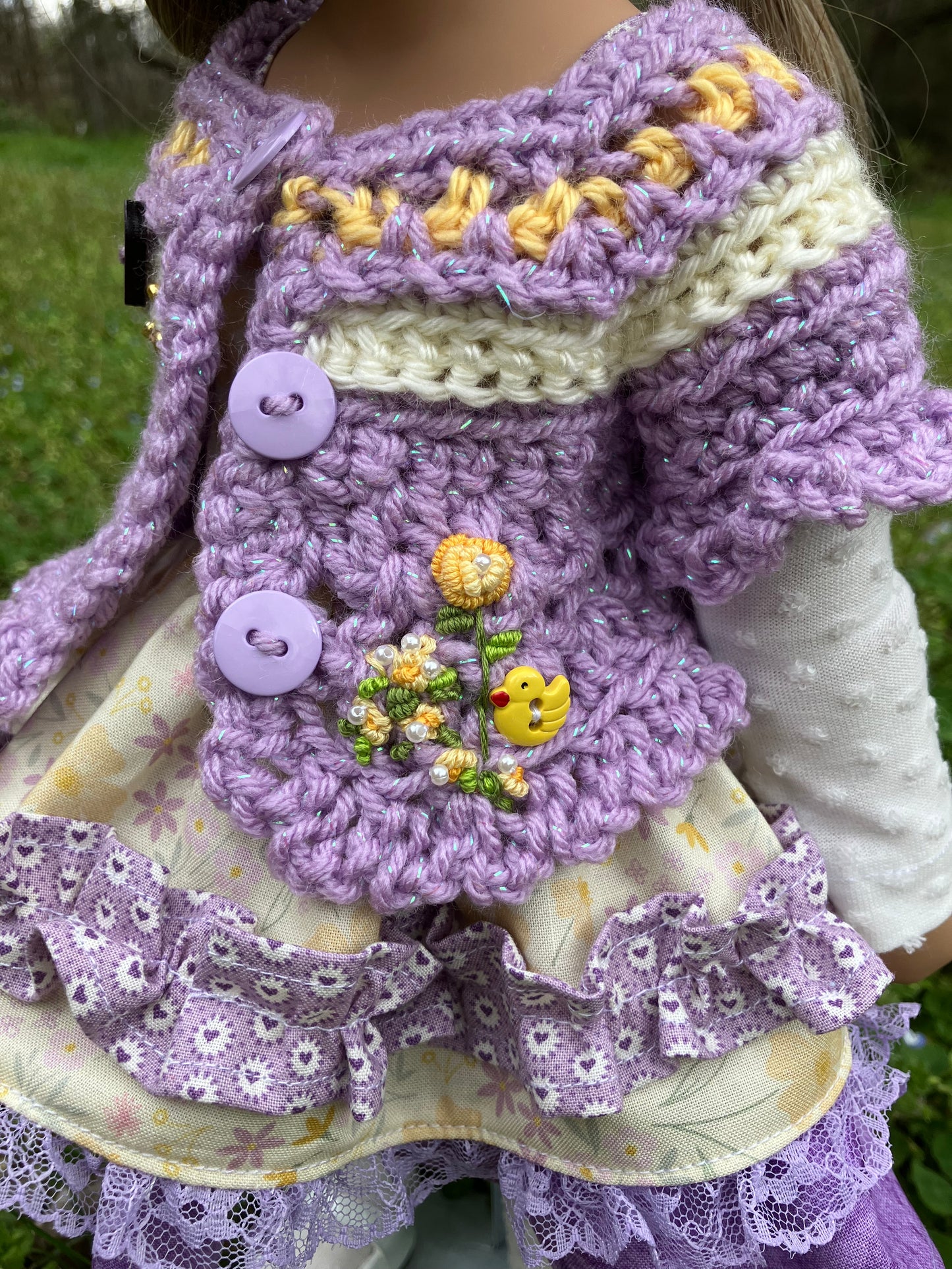 Spring Daffodil Outfit for Gotz Happy Kidz 19.5 Inch Doll