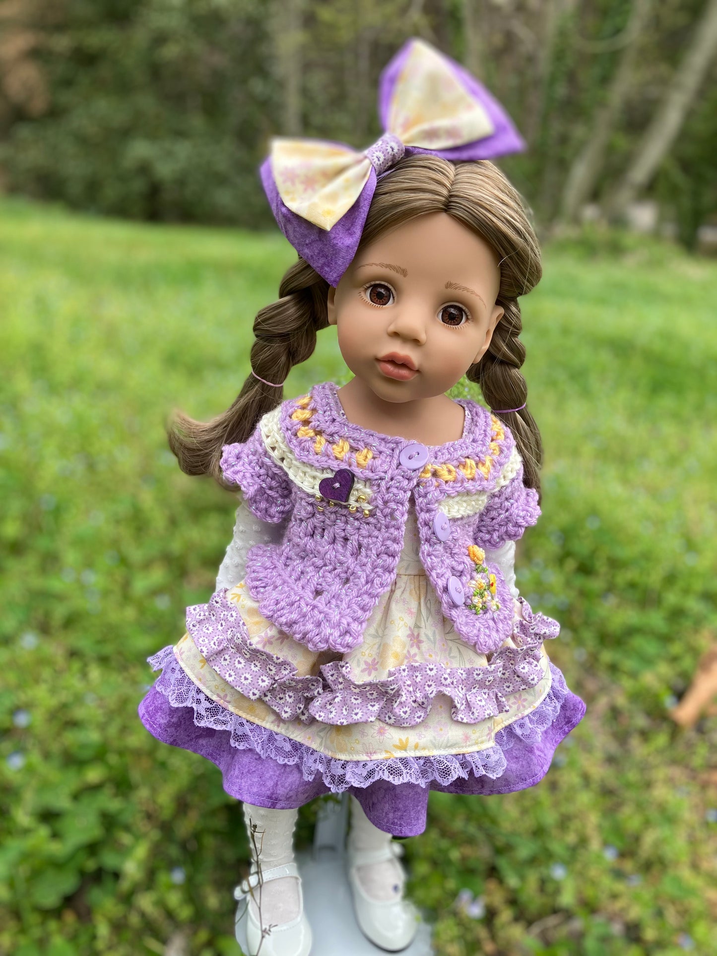 Spring Daffodil Outfit for Gotz Happy Kidz 19.5 Inch Doll