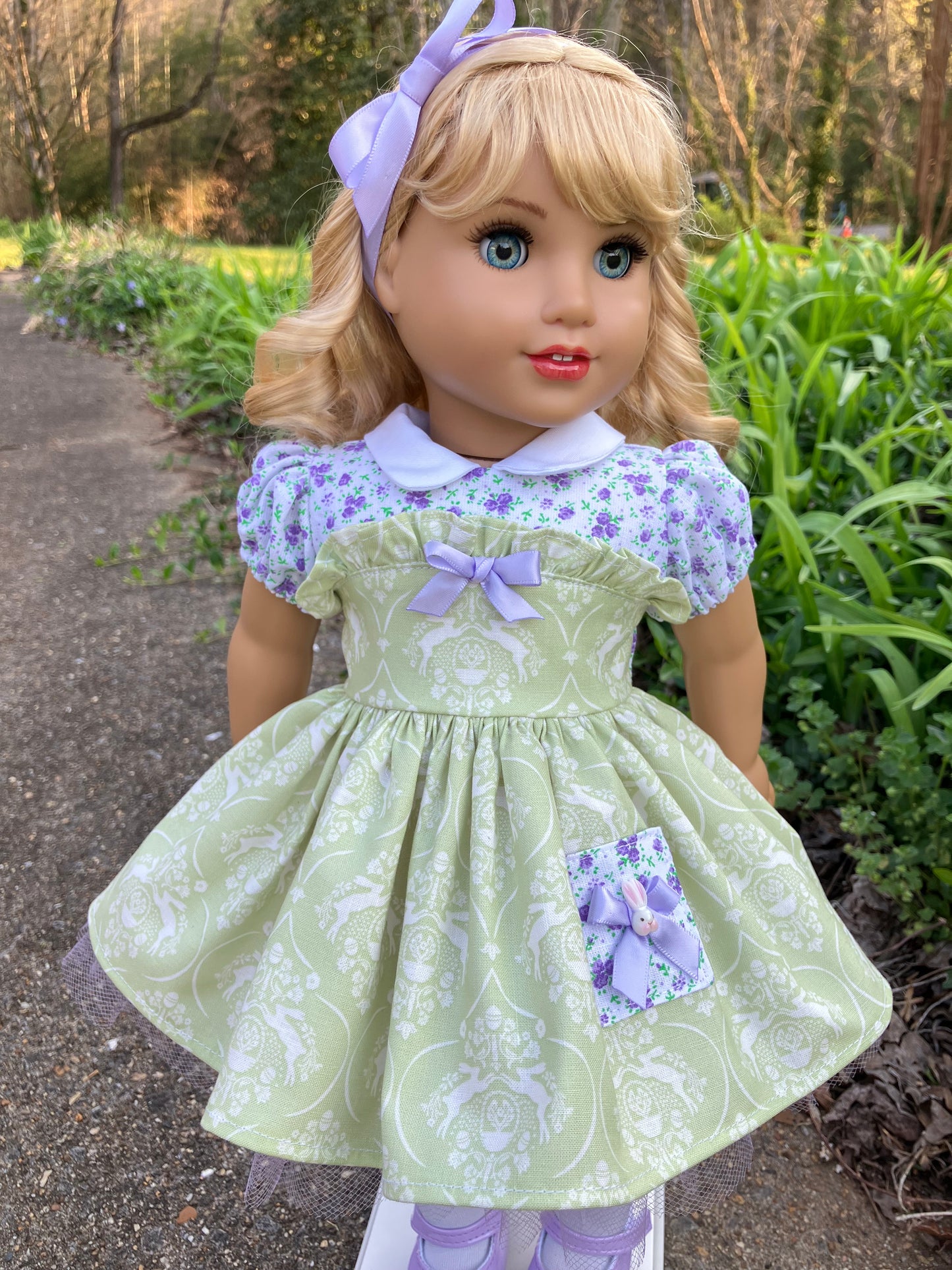Easter Bunny Outfit for 18 Inch American Girl Doll