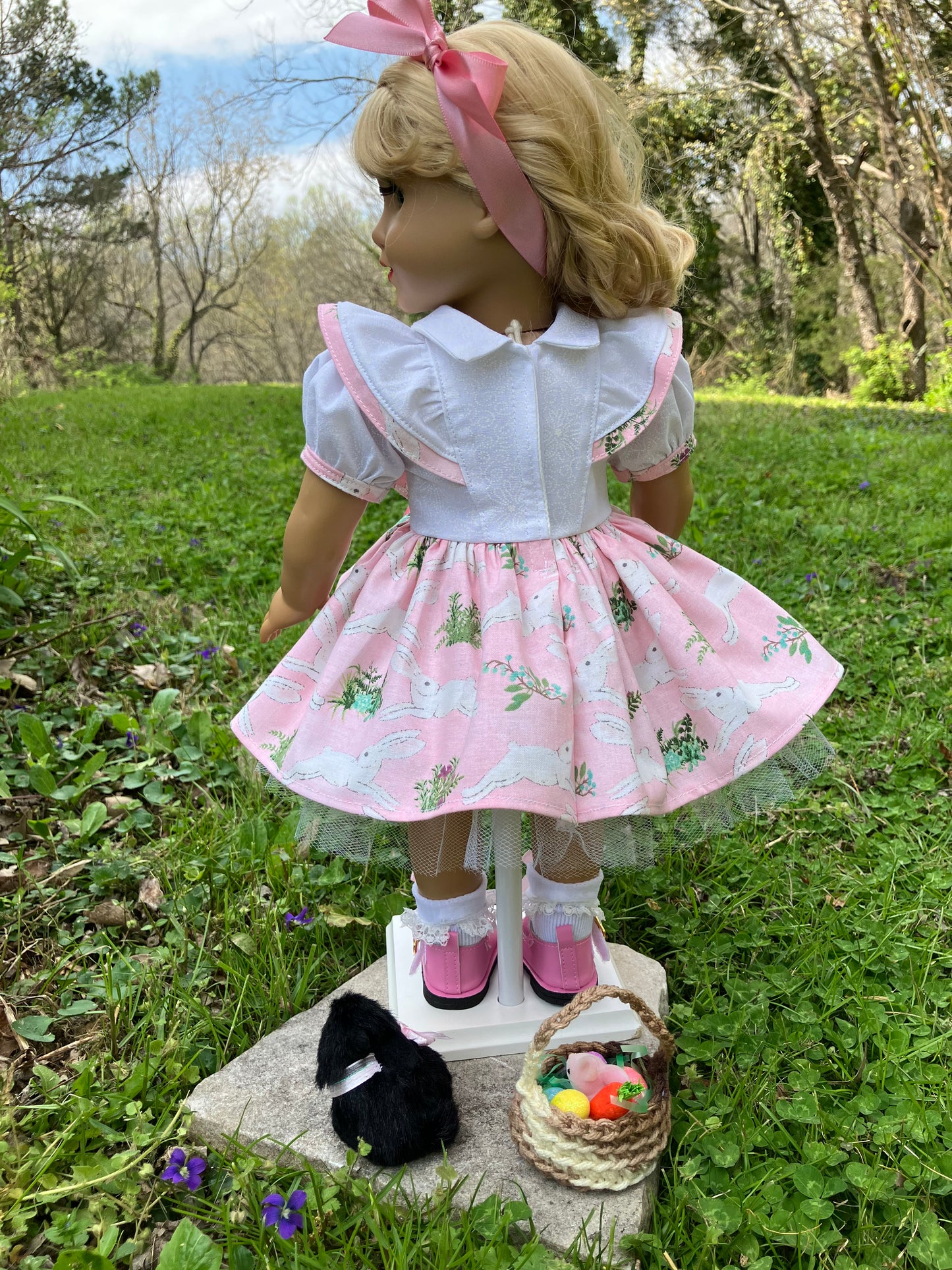 Easter Bunny Outfit for 18 Inch American Girl Doll