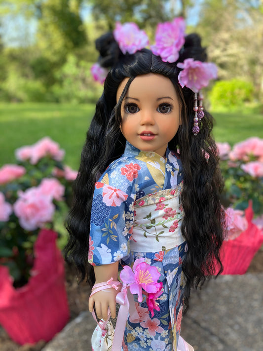 Custom Japanese American Girl Doll - Akemi